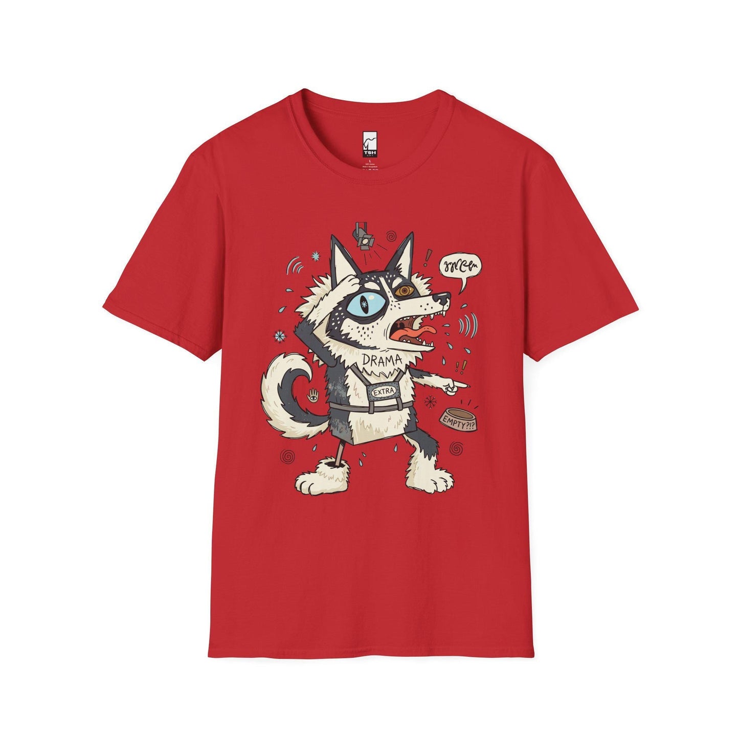 Husky Shirt | Dramatic Dog Tee | Talking Husky T Shirt | Screaming Siberian Graphic Tee | Husky Mom Shirt | Dog Lover Gift