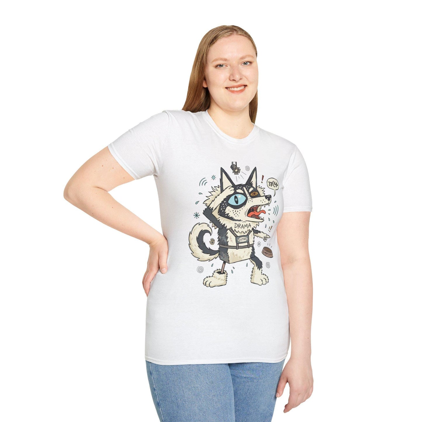 Husky Shirt | Dramatic Dog Tee | Talking Husky T Shirt | Screaming Siberian Graphic Tee | Husky Mom Shirt | Dog Lover Gift