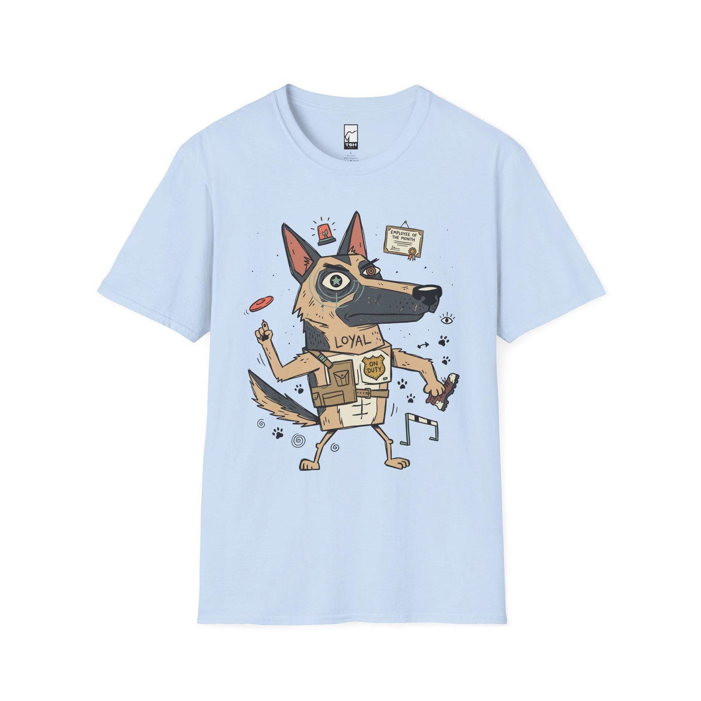 German Shepherd Tee | Funny K9 Shirt | Loyal Dog T Shirt | Police Dog Graphic Tee | Dog Dad Shirt | Dog Lover Gift