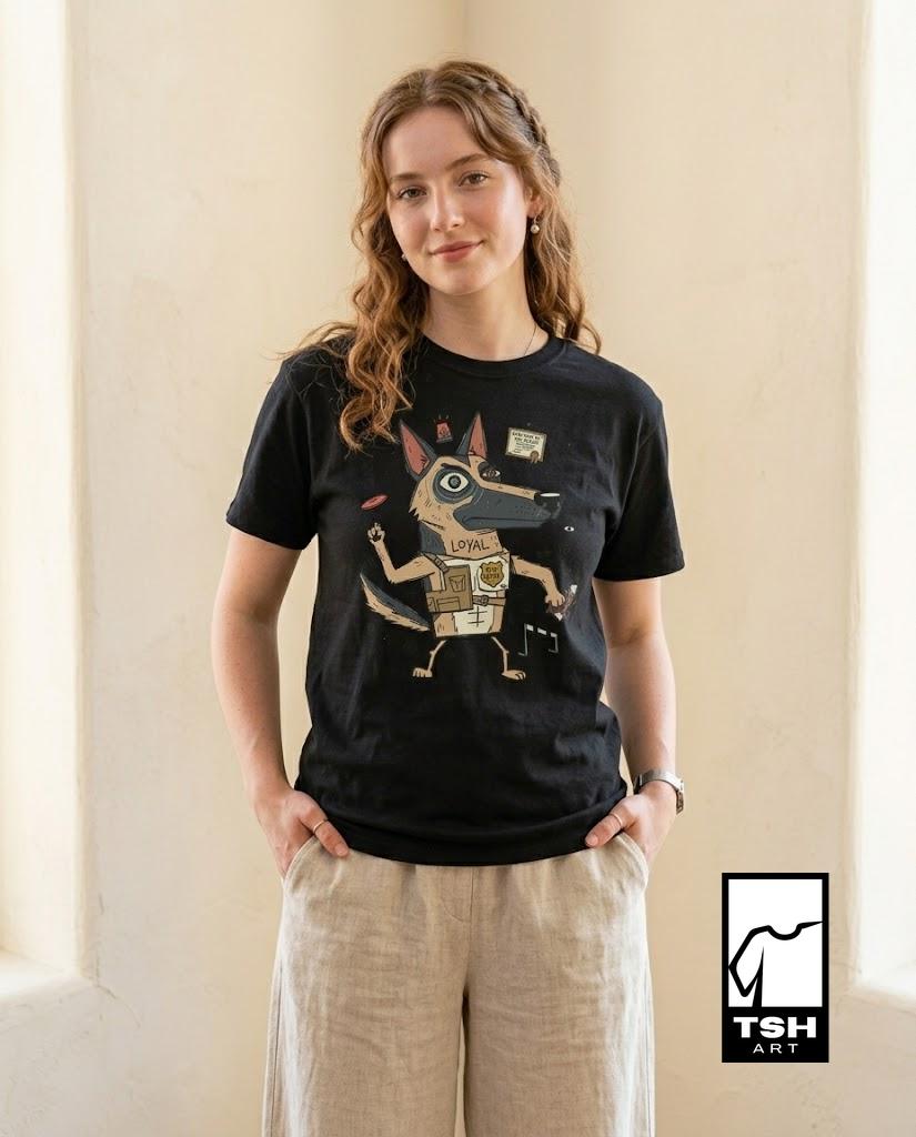 German Shepherd Tee | Funny K9 Shirt | Loyal Dog T Shirt | Police Dog Graphic Tee | Dog Dad Shirt | Dog Lover Gift