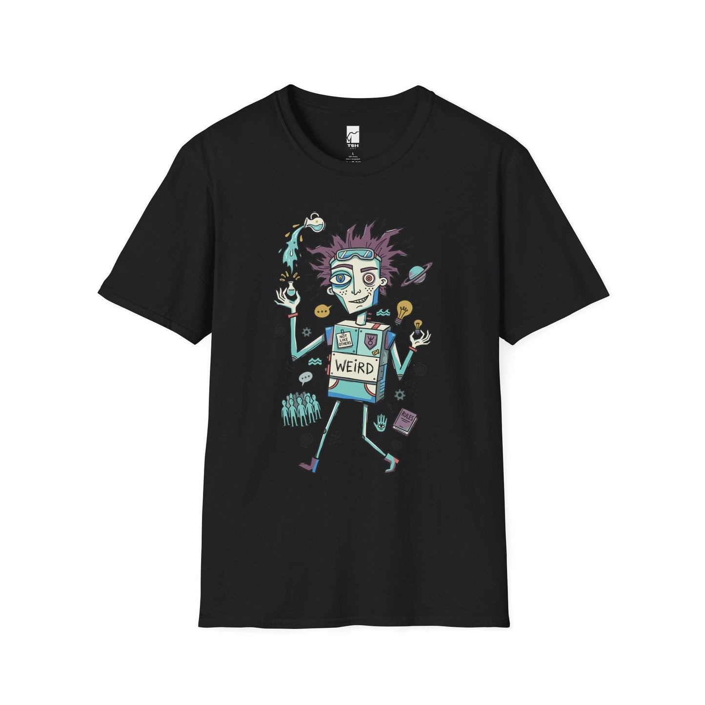 Aquarius Zodiac Shirt | Rebel Astrology Tee | Eccentric Zodiac T Shirt | Star Sign Graphic Tee | Air Sign Shirt | Zodiac Birthday Gift