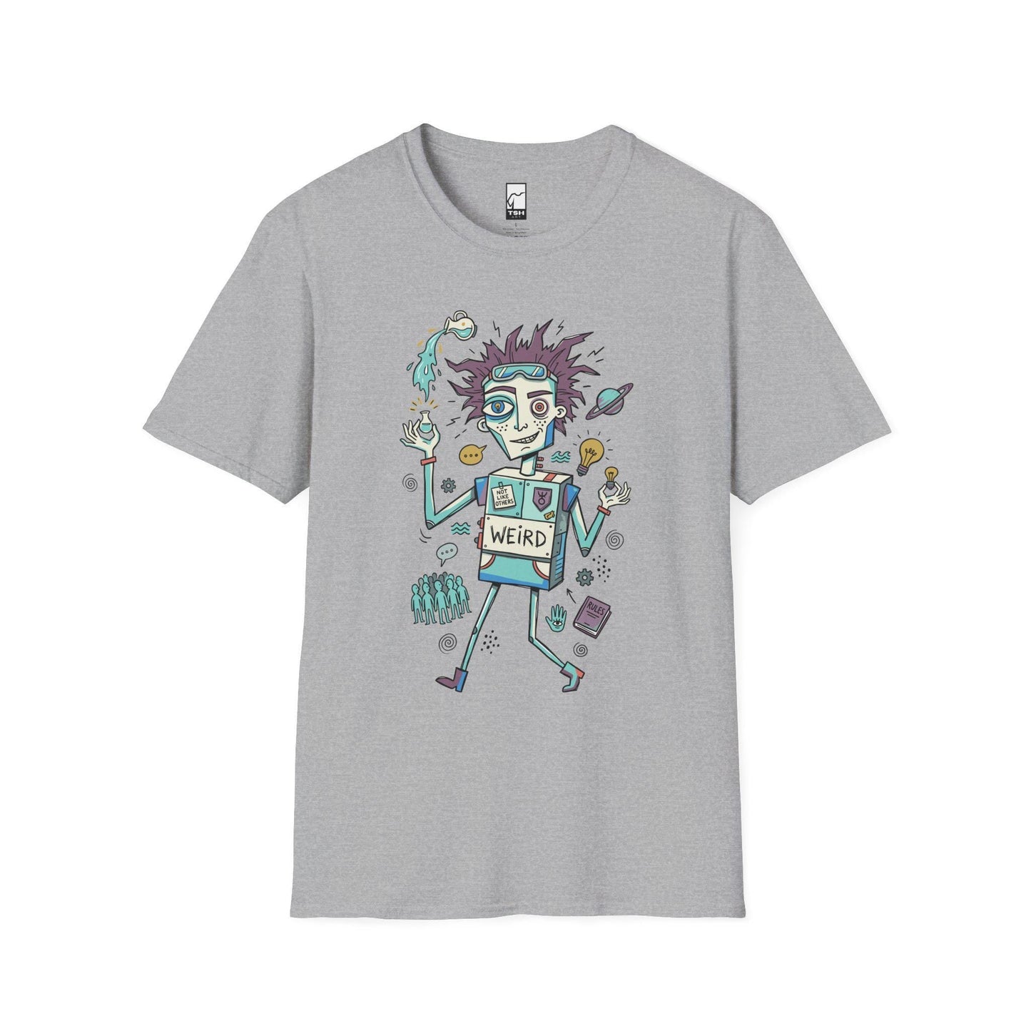 Aquarius Zodiac Shirt | Rebel Astrology Tee | Eccentric Zodiac T Shirt | Star Sign Graphic Tee | Air Sign Shirt | Zodiac Birthday Gift