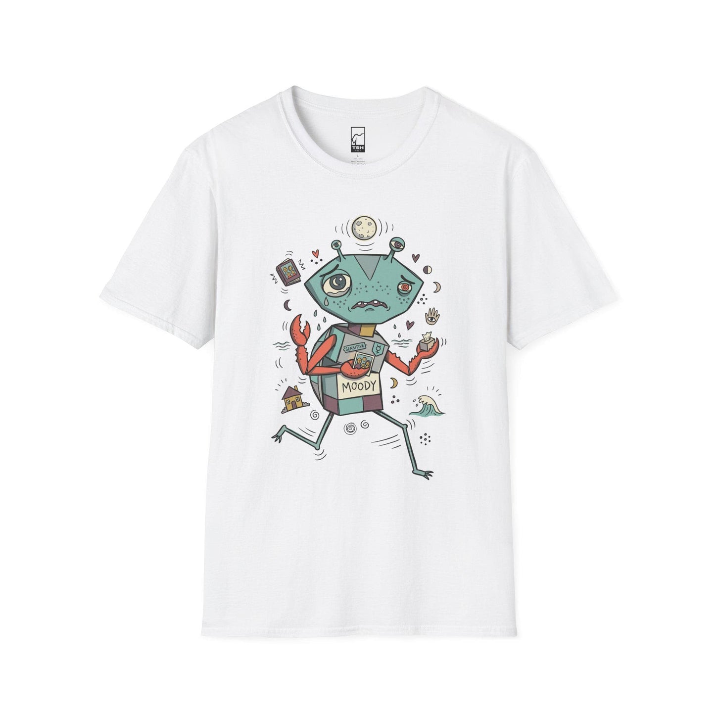 Cancer Zodiac Shirt | Crab Astrology Tee | Moody Zodiac T Shirt | Star Sign Graphic Tee | Water Sign Shirt | Zodiac Birthday Gift