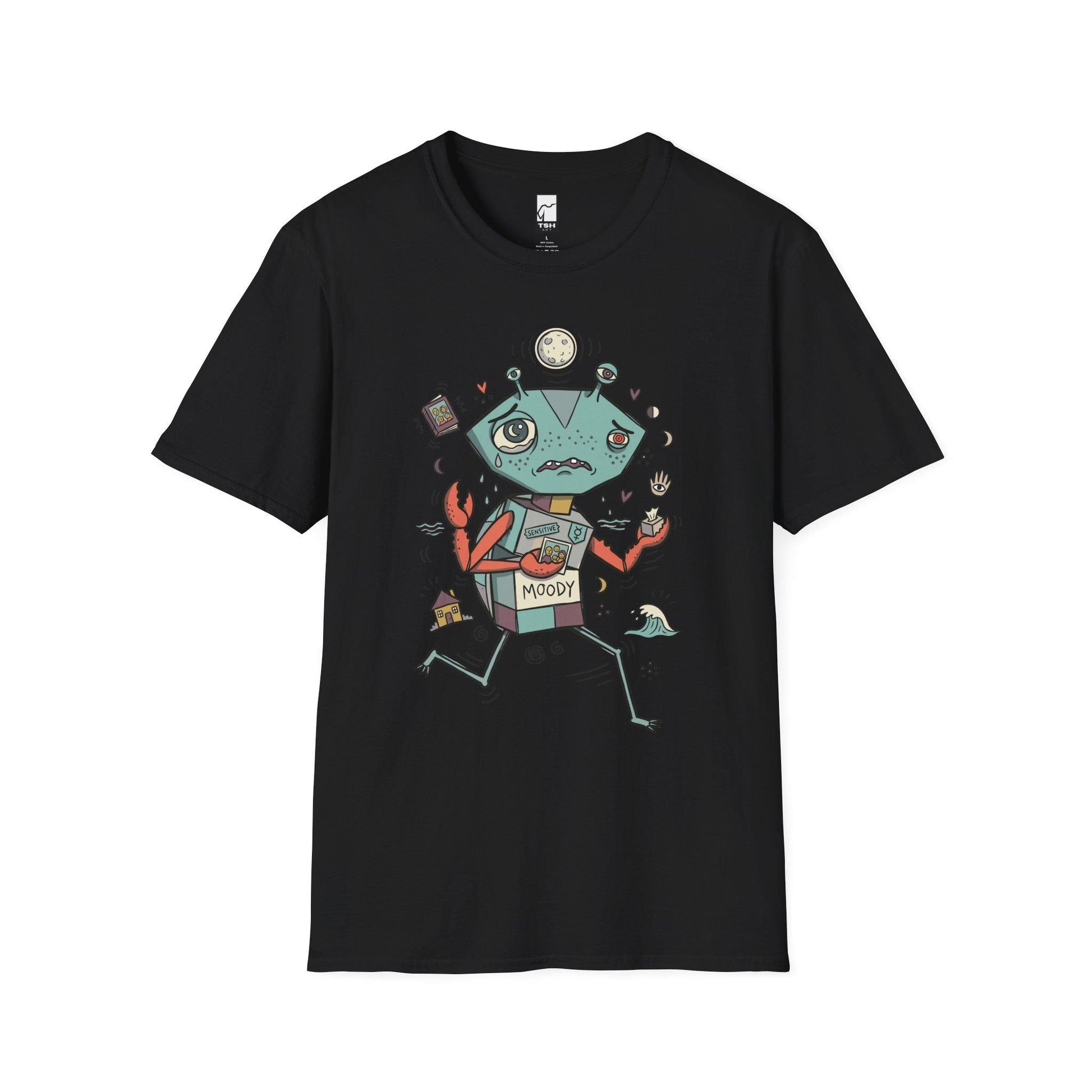 Cancer Zodiac Shirt | Crab Astrology Tee | Moody Zodiac T Shirt | Star Sign Graphic Tee | Water Sign Shirt | Zodiac Birthday Gift