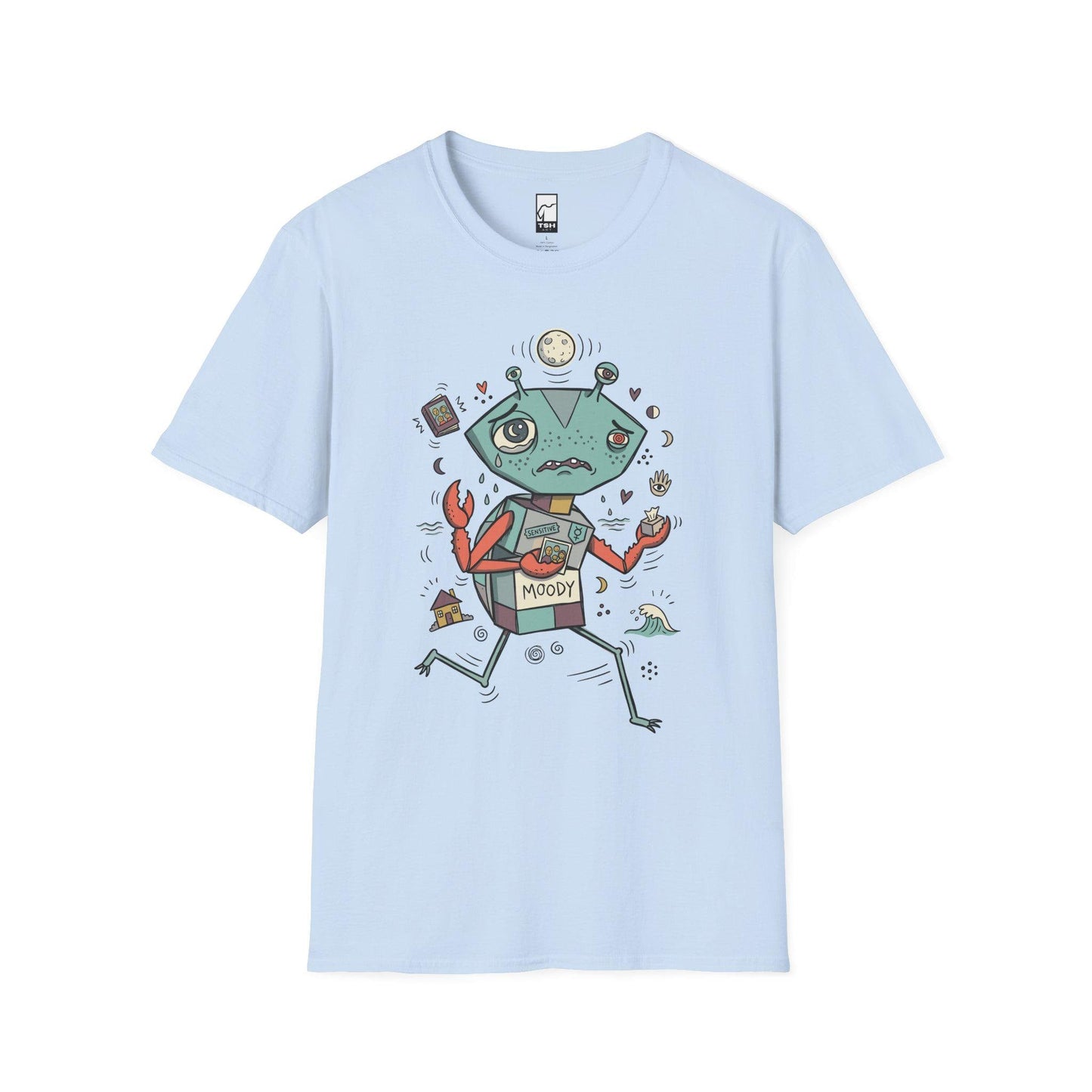 Cancer Zodiac Shirt | Crab Astrology Tee | Moody Zodiac T Shirt | Star Sign Graphic Tee | Water Sign Shirt | Zodiac Birthday Gift