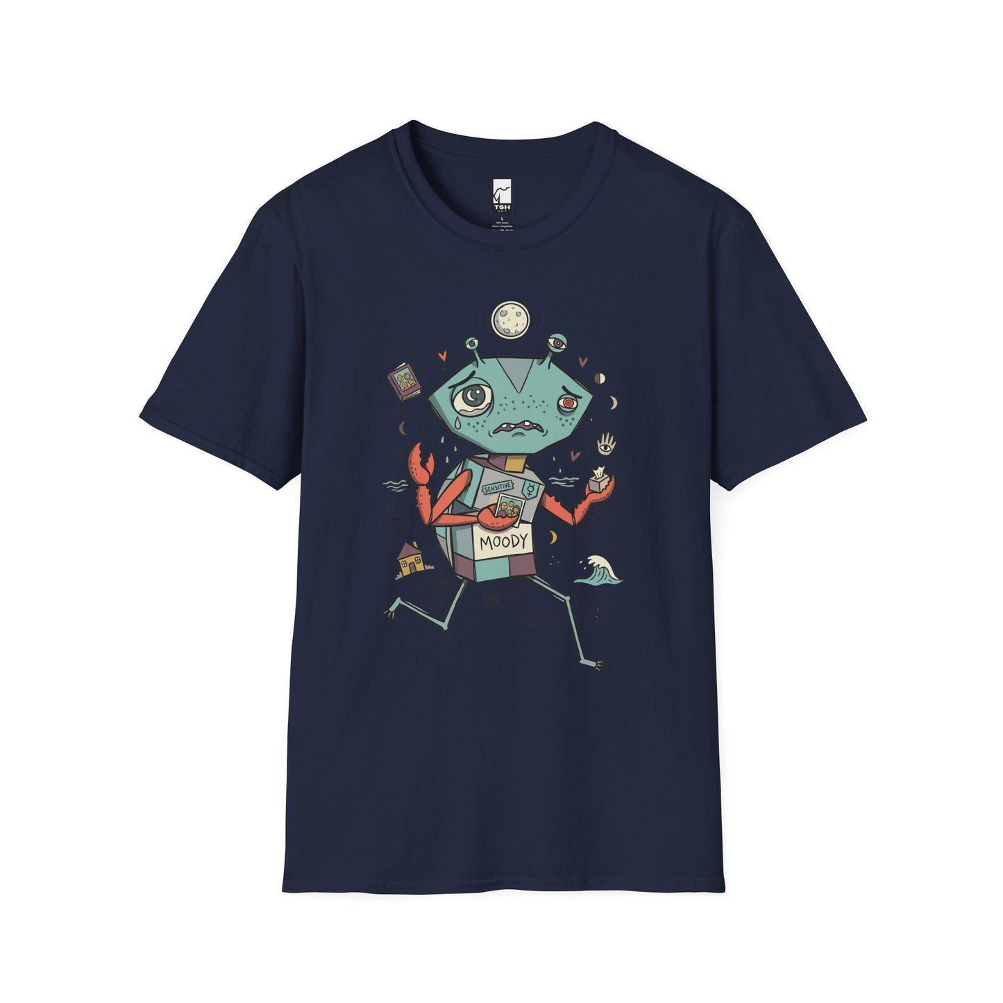 Cancer Zodiac Shirt | Crab Astrology Tee | Moody Zodiac T Shirt | Star Sign Graphic Tee | Water Sign Shirt | Zodiac Birthday Gift