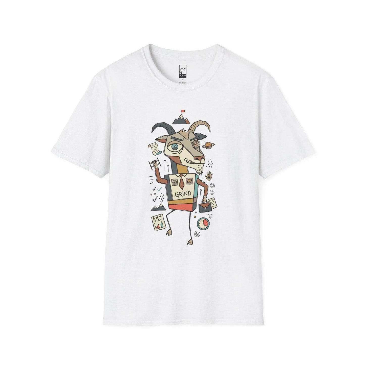 Capricorn Zodiac Shirt | Goat Astrology Tee | Hustle Zodiac T Shirt | Star Sign Graphic Tee | Earth Sign Shirt | Zodiac Birthday Gift
