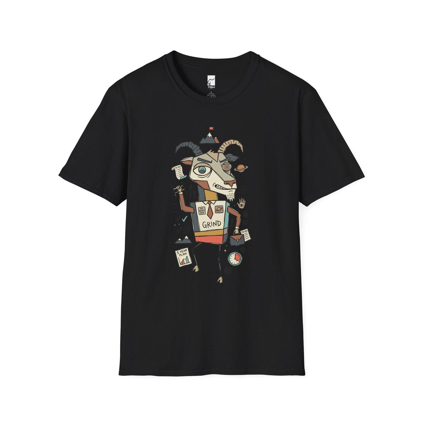 Capricorn Zodiac Shirt | Goat Astrology Tee | Hustle Zodiac T Shirt | Star Sign Graphic Tee | Earth Sign Shirt | Zodiac Birthday Gift