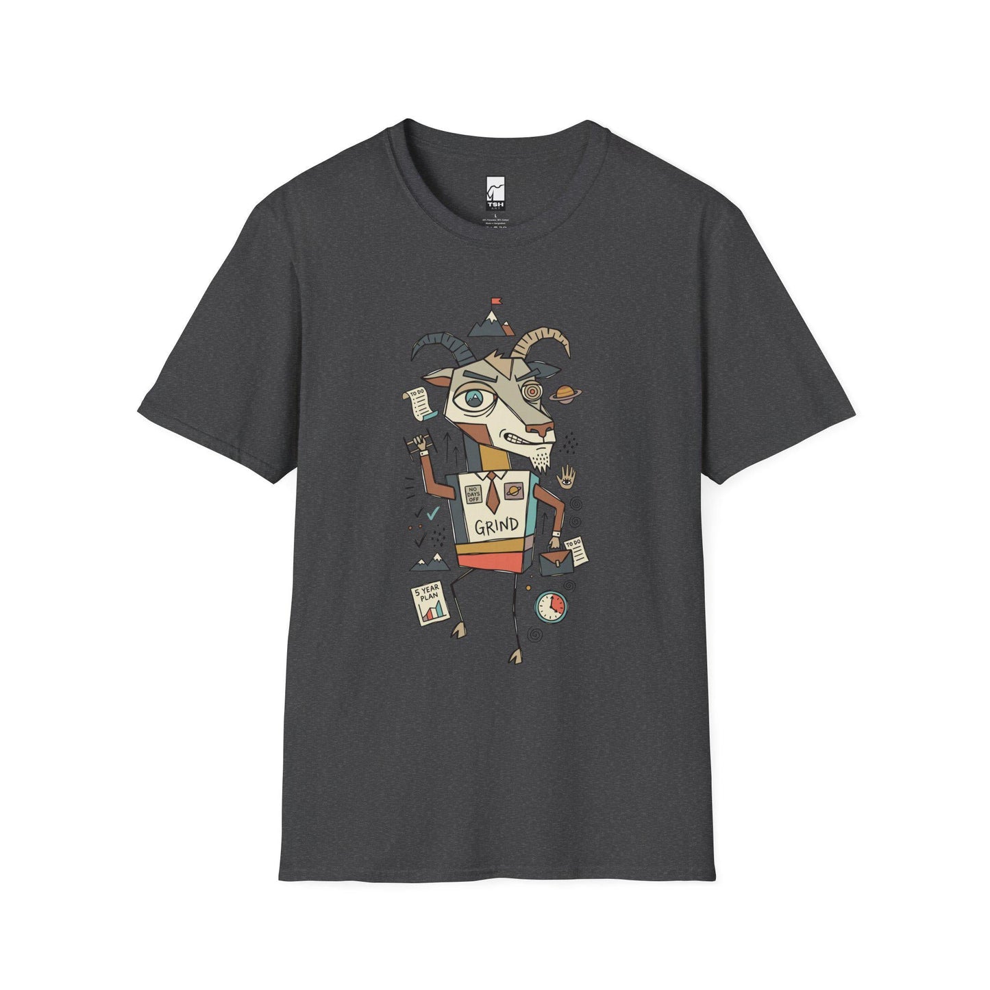 Capricorn Zodiac Shirt | Goat Astrology Tee | Hustle Zodiac T Shirt | Star Sign Graphic Tee | Earth Sign Shirt | Zodiac Birthday Gift