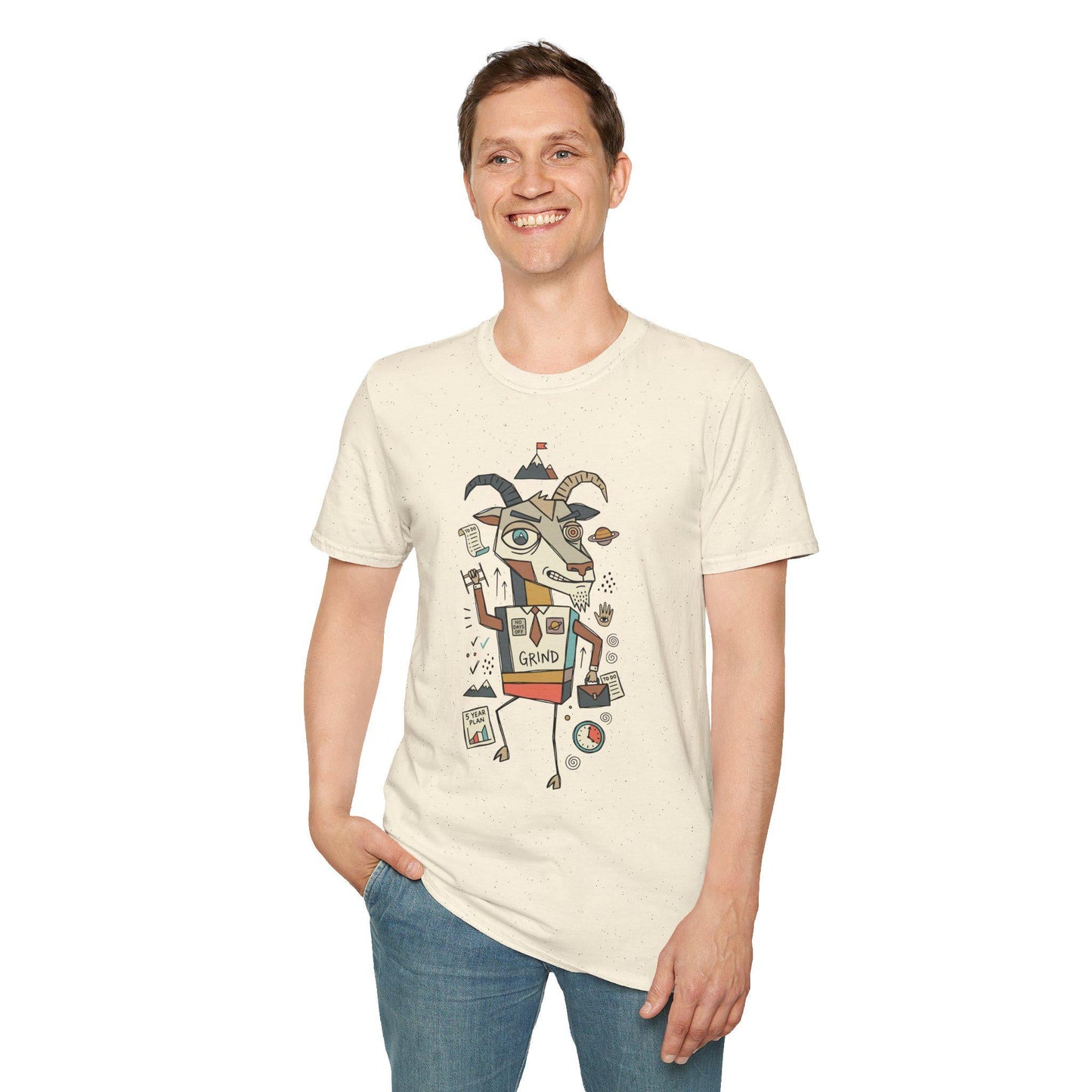 Capricorn Zodiac Shirt | Goat Astrology Tee | Hustle Zodiac T Shirt | Star Sign Graphic Tee | Earth Sign Shirt | Zodiac Birthday Gift