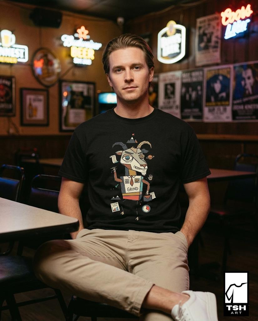 Capricorn Zodiac Shirt | Goat Astrology Tee | Hustle Zodiac T Shirt | Star Sign Graphic Tee | Earth Sign Shirt | Zodiac Birthday Gift