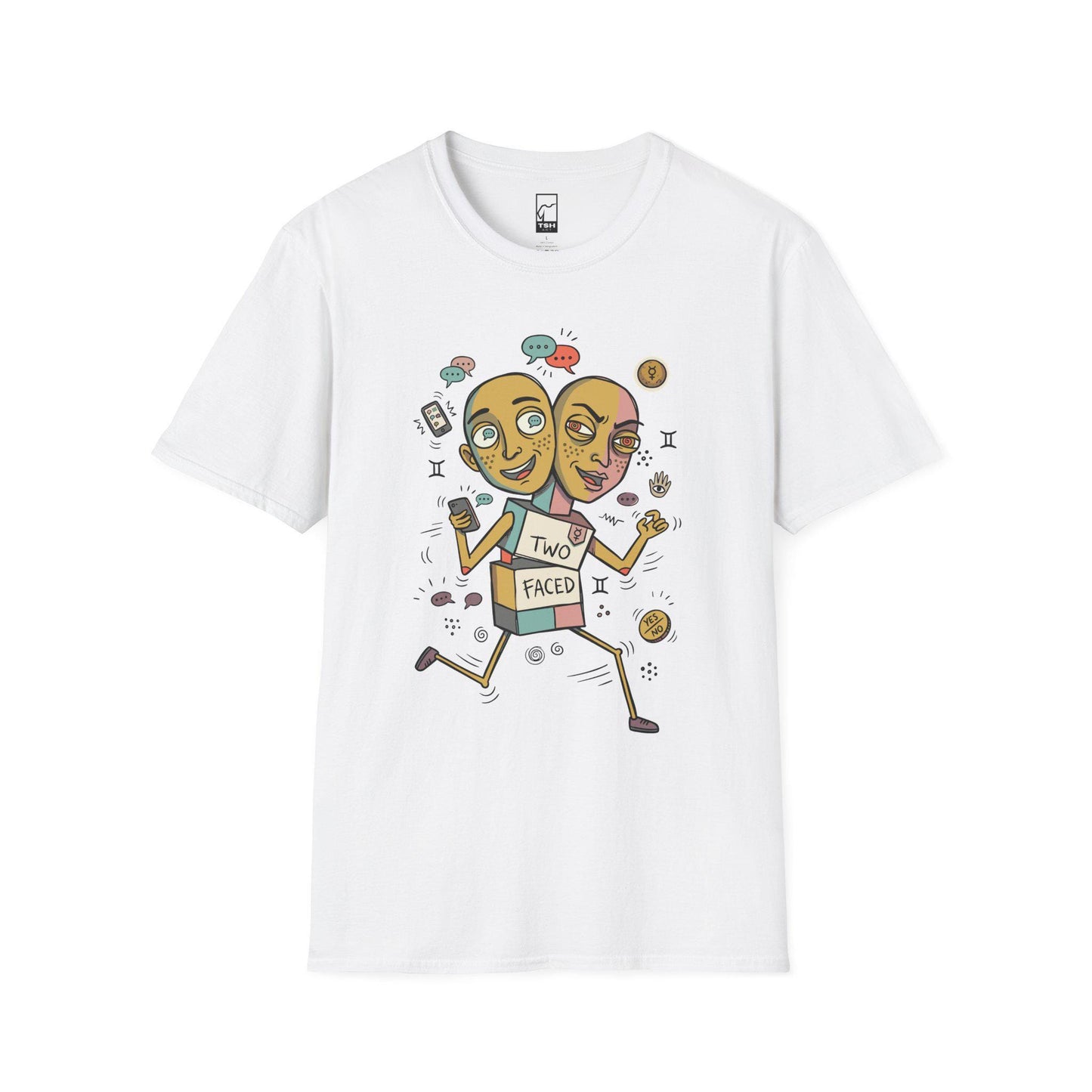 Gemini Zodiac Shirt | Twins Astrology Tee | Dual Zodiac T Shirt | Star Sign Graphic Tee | Air Sign Shirt | Zodiac Birthday Gift