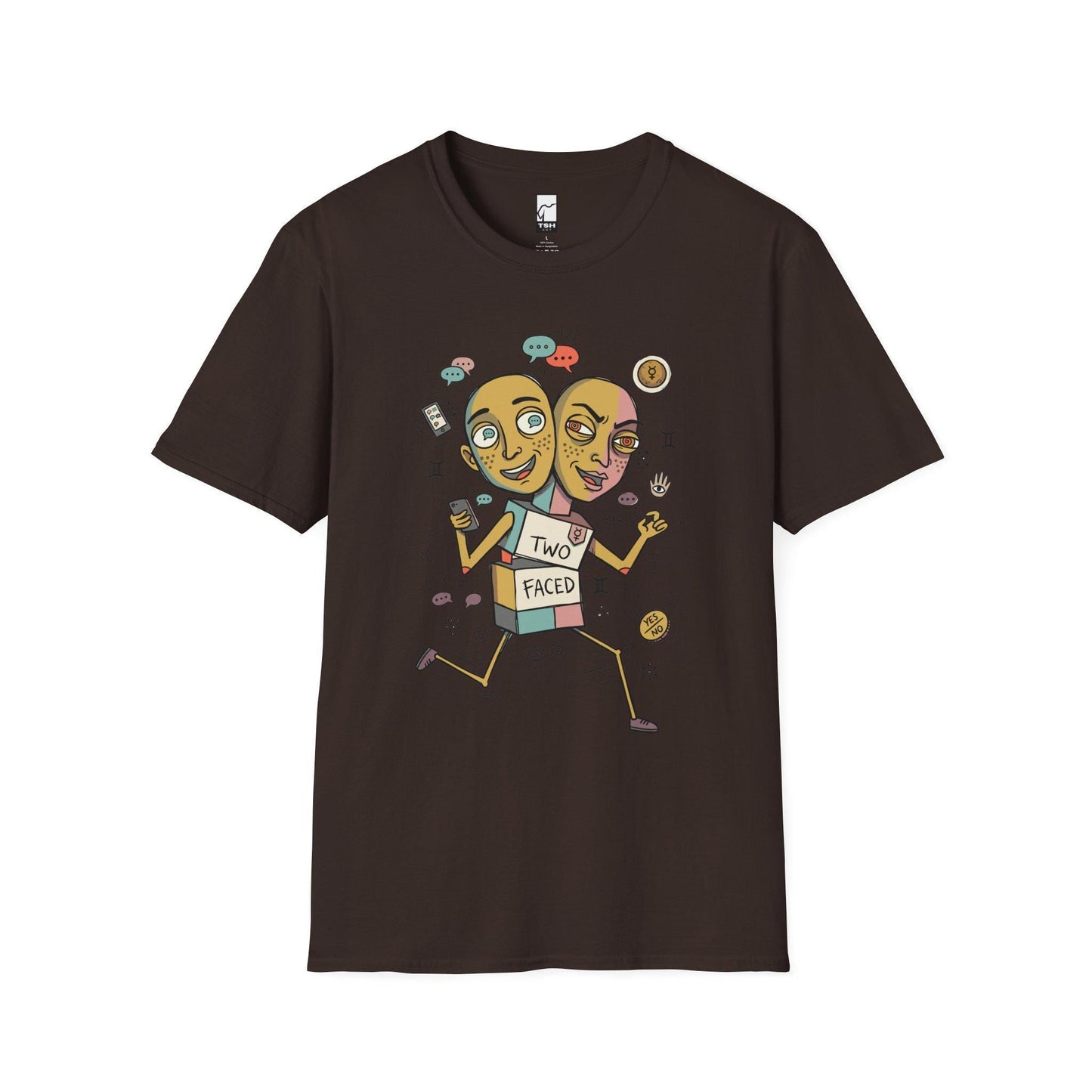 Gemini Zodiac Shirt | Twins Astrology Tee | Dual Zodiac T Shirt | Star Sign Graphic Tee | Air Sign Shirt | Zodiac Birthday Gift