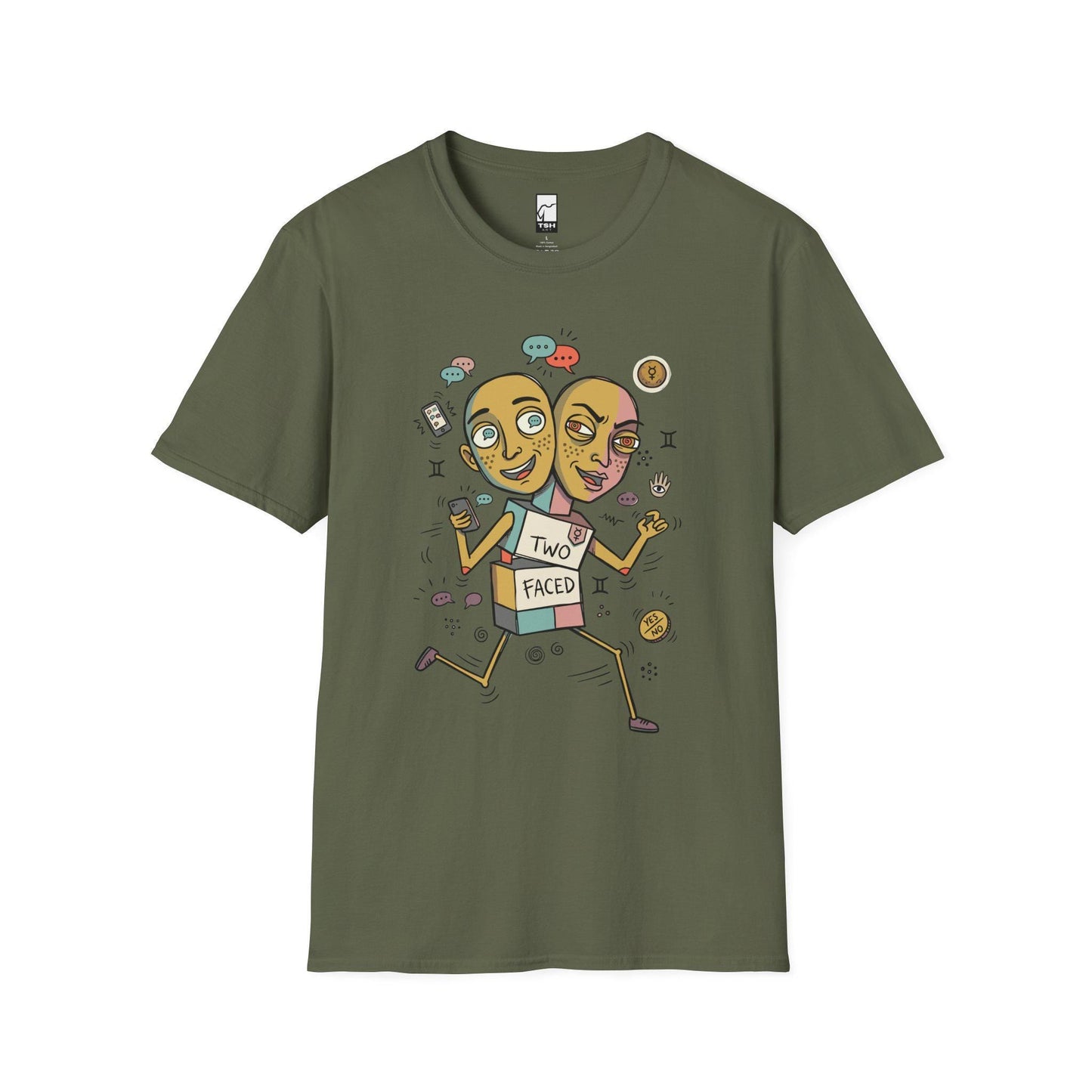 Gemini Zodiac Shirt | Twins Astrology Tee | Dual Zodiac T Shirt | Star Sign Graphic Tee | Air Sign Shirt | Zodiac Birthday Gift