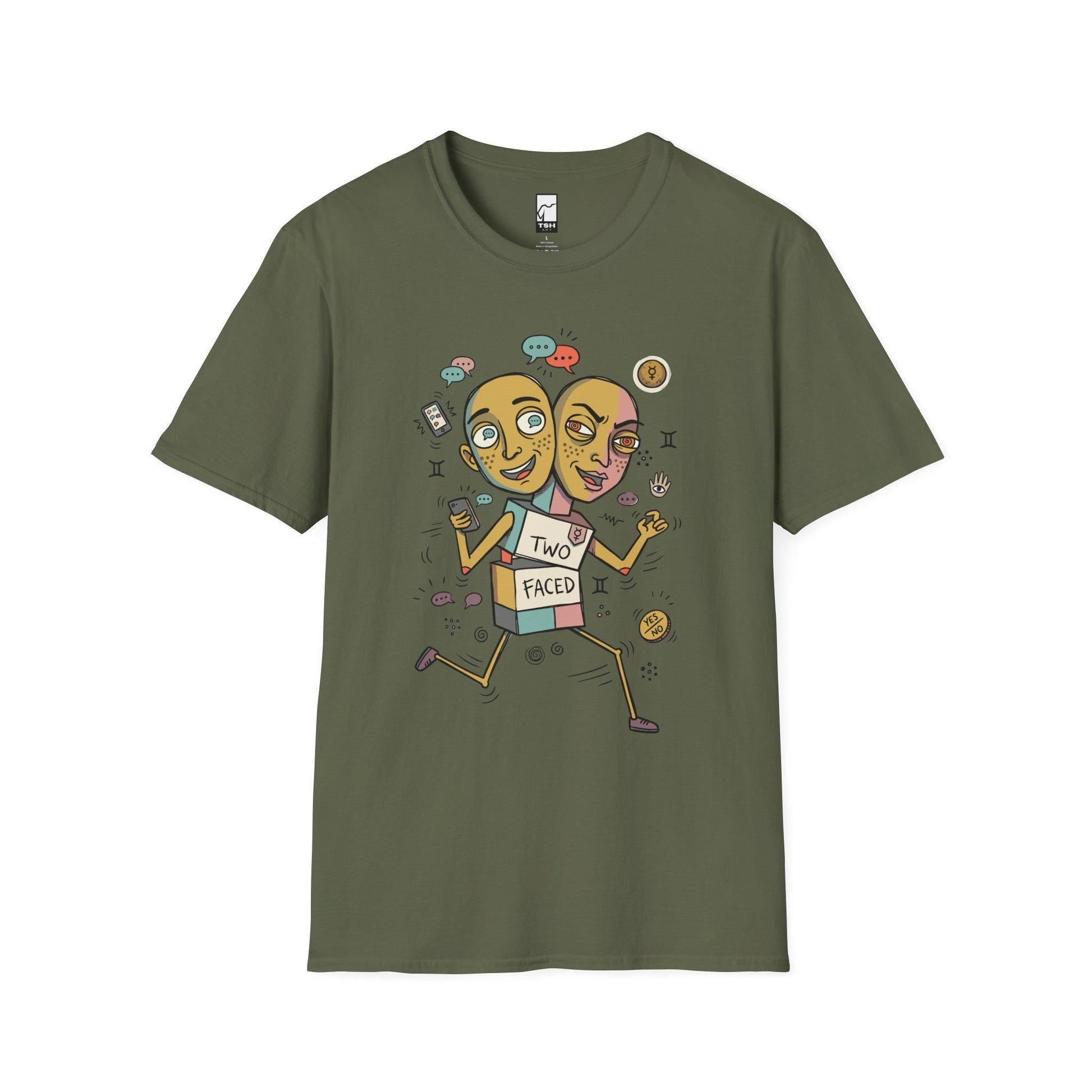 Gemini Zodiac Shirt | Twins Astrology Tee | Dual Zodiac T Shirt | Star Sign Graphic Tee | Air Sign Shirt | Zodiac Birthday Gift