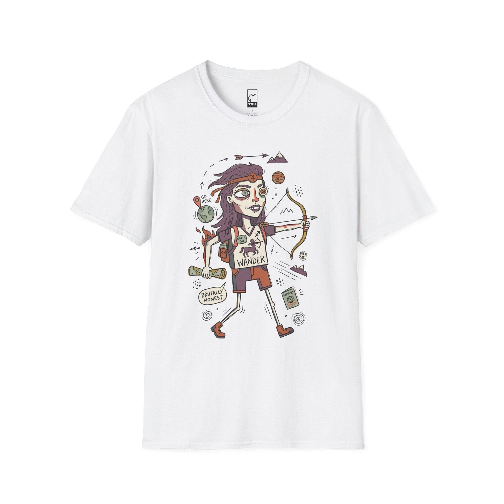 Sagittarius Zodiac Shirt | Archer Astrology Tee | Wanderlust Zodiac T Shirt | Star Sign Graphic Tee | Fire Sign Shirt | Zodiac Birthday Gift