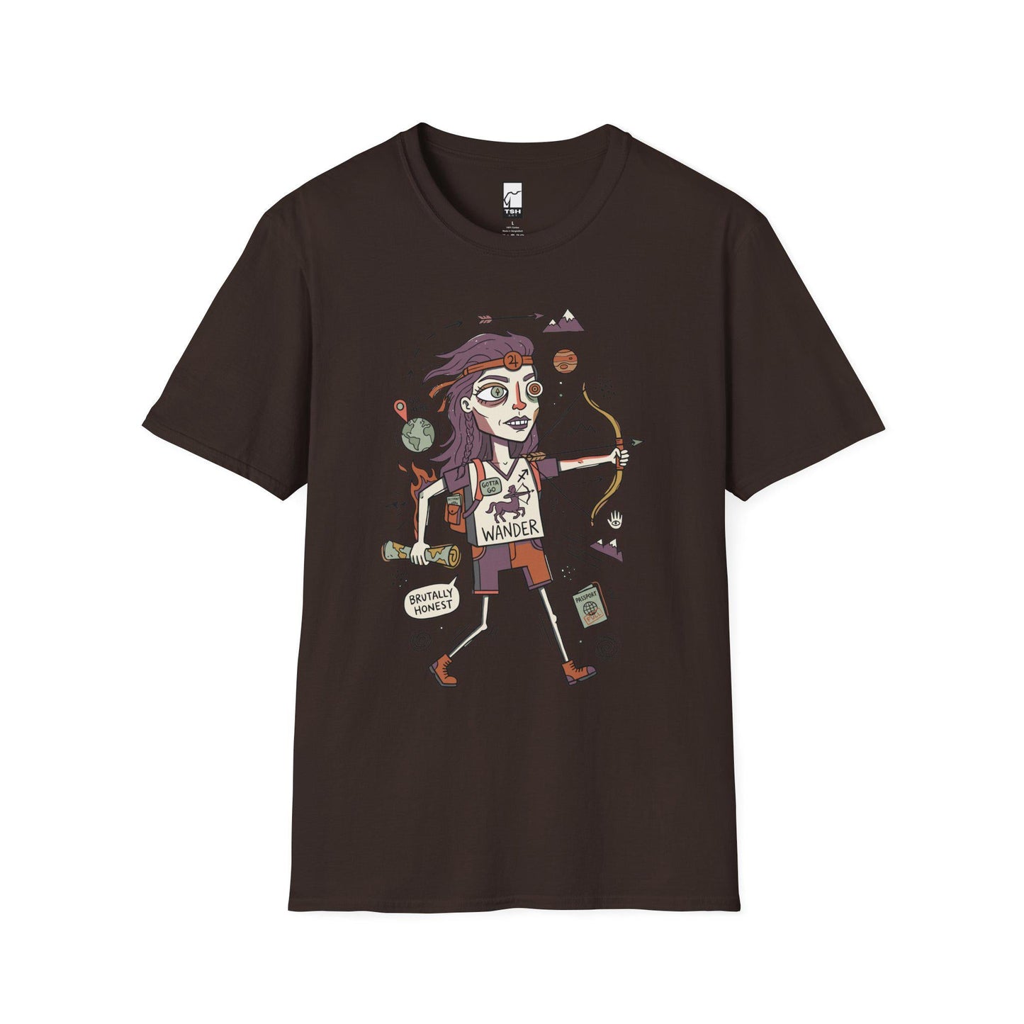 Sagittarius Zodiac Shirt | Archer Astrology Tee | Wanderlust Zodiac T Shirt | Star Sign Graphic Tee | Fire Sign Shirt | Zodiac Birthday Gift