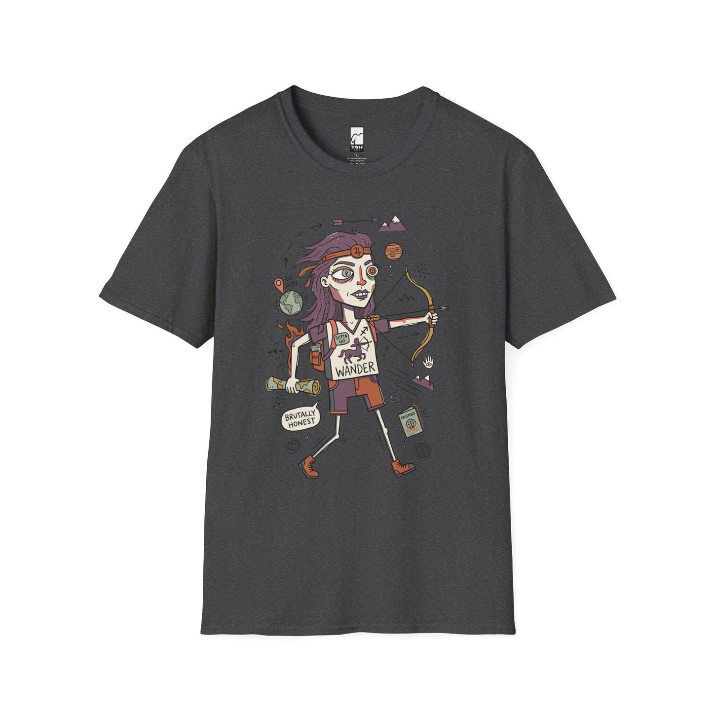 Sagittarius Zodiac Shirt | Archer Astrology Tee | Wanderlust Zodiac T Shirt | Star Sign Graphic Tee | Fire Sign Shirt | Zodiac Birthday Gift