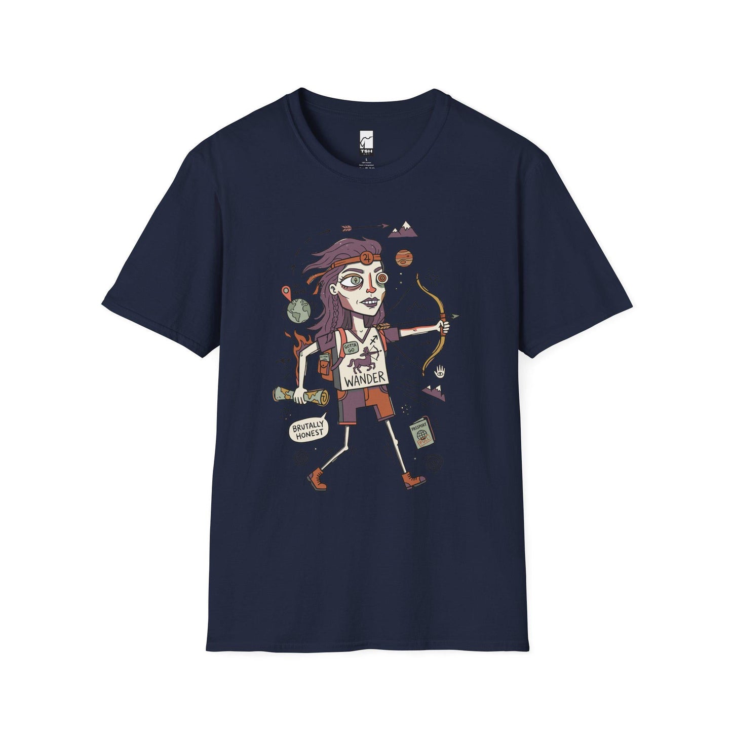 Sagittarius Zodiac Shirt | Archer Astrology Tee | Wanderlust Zodiac T Shirt | Star Sign Graphic Tee | Fire Sign Shirt | Zodiac Birthday Gift