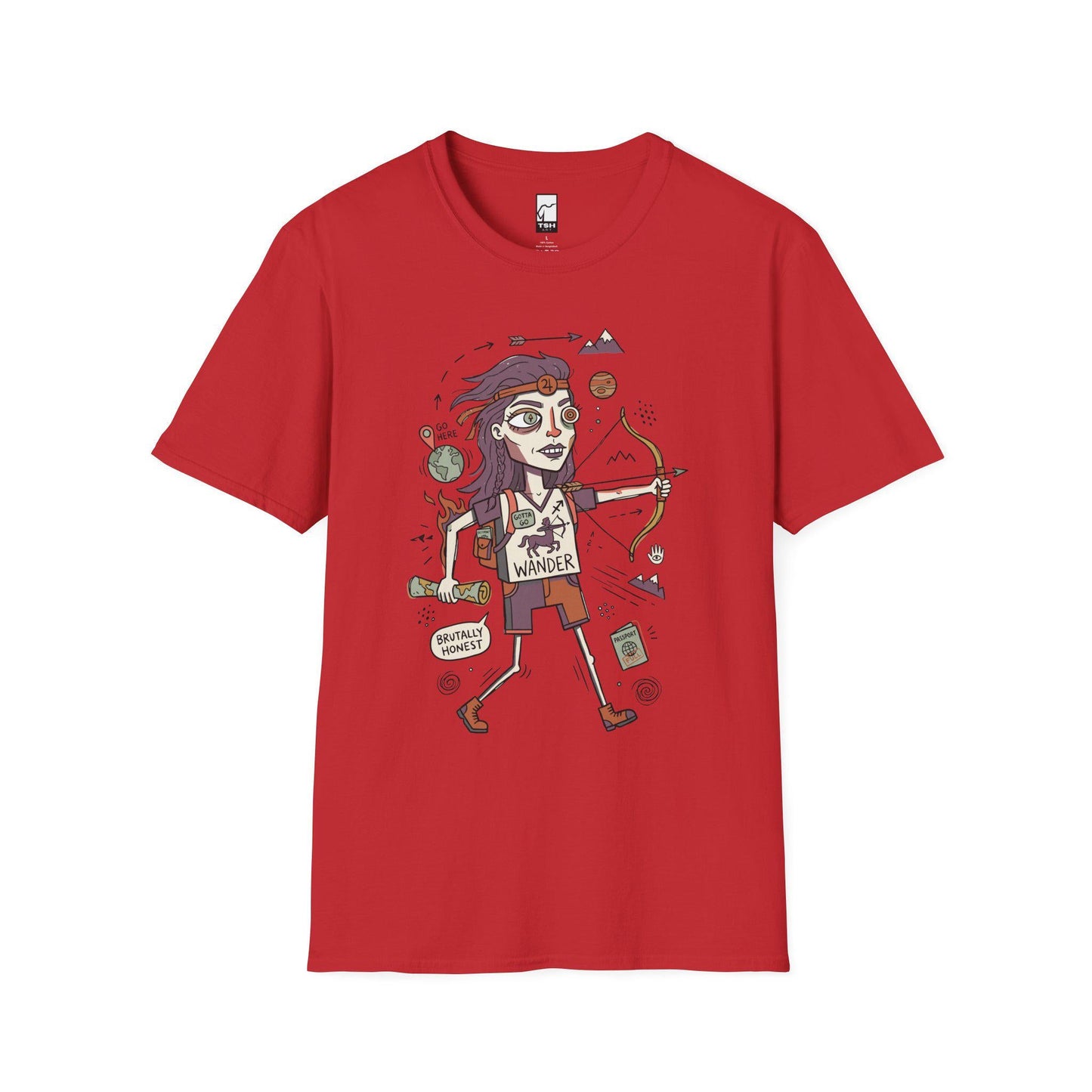 Sagittarius Zodiac Shirt | Archer Astrology Tee | Wanderlust Zodiac T Shirt | Star Sign Graphic Tee | Fire Sign Shirt | Zodiac Birthday Gift