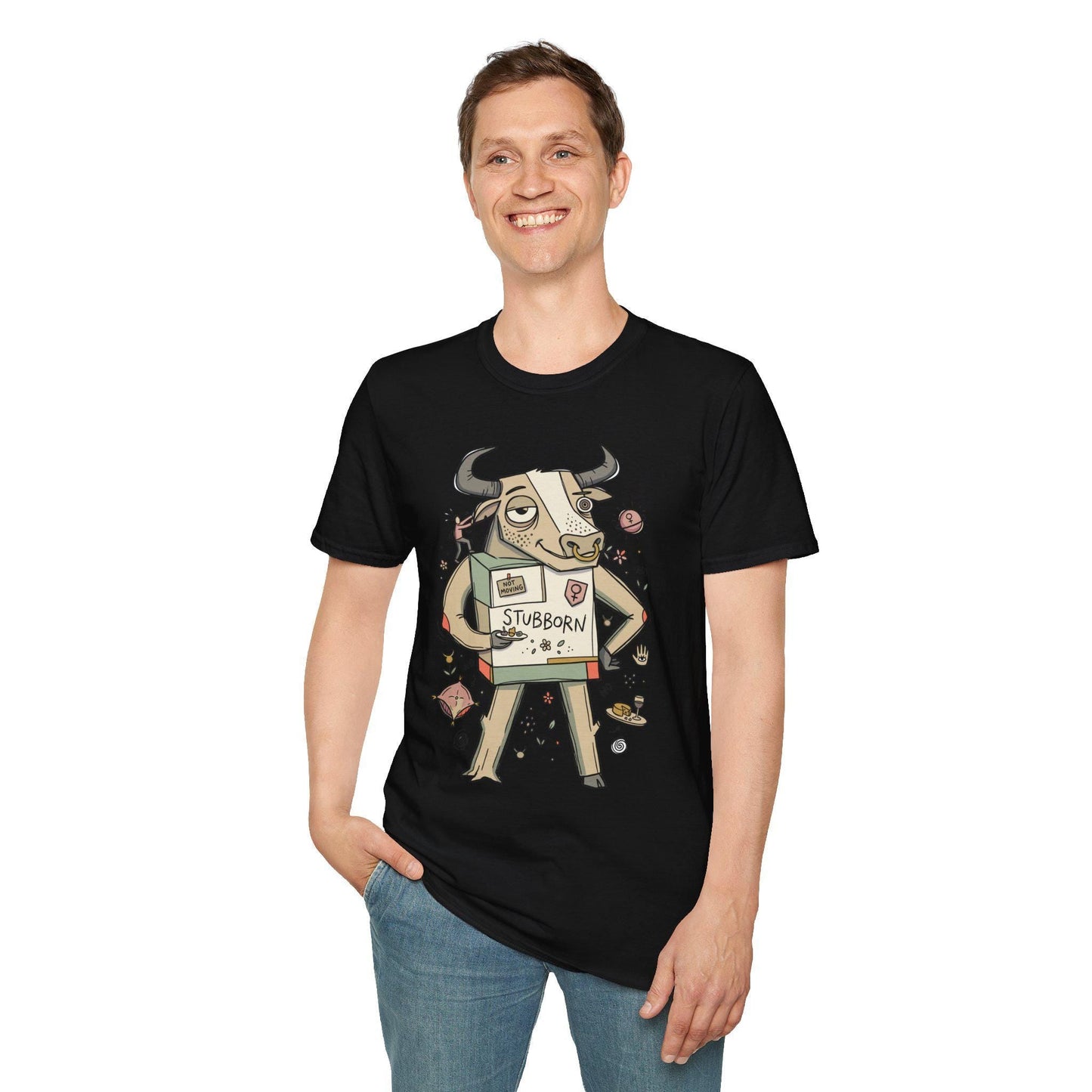 Taurus Zodiac Shirt | Bull Astrology Tee | Stubborn Zodiac T Shirt | Star Sign Graphic Tee | Earth Sign Shirt | Zodiac Birthday Gift