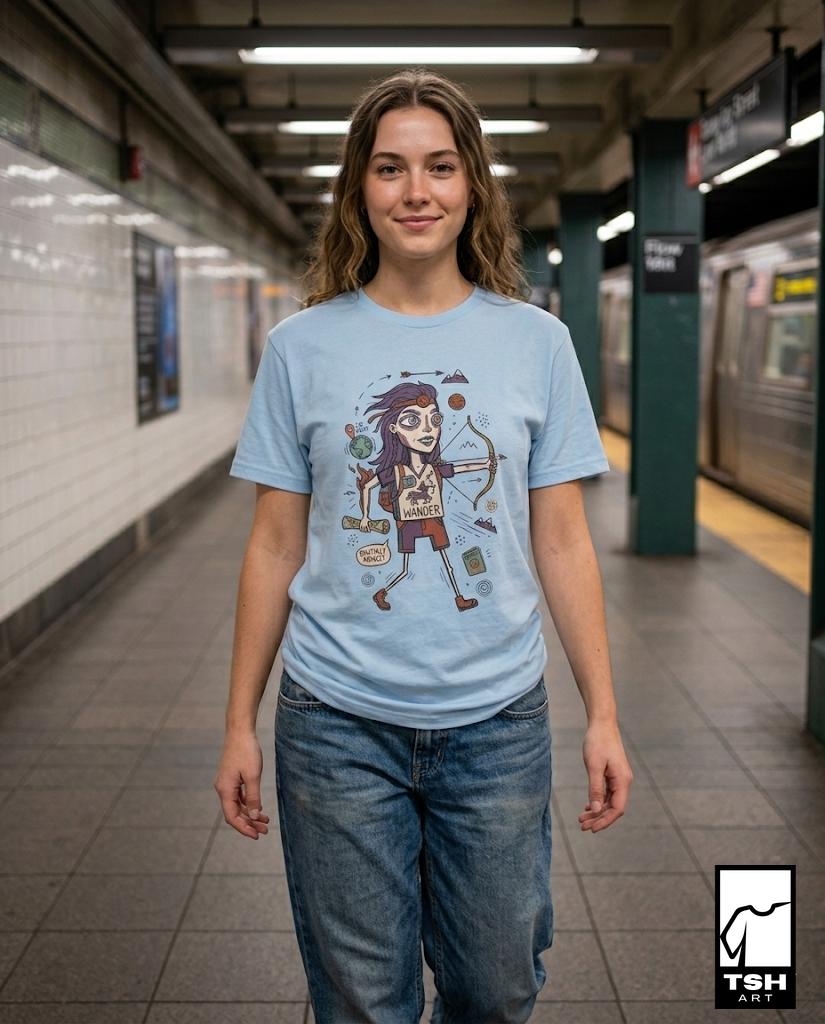 Sagittarius Zodiac Shirt | Archer Astrology Tee | Wanderlust Zodiac T Shirt | Star Sign Graphic Tee | Fire Sign Shirt | Zodiac Birthday Gift