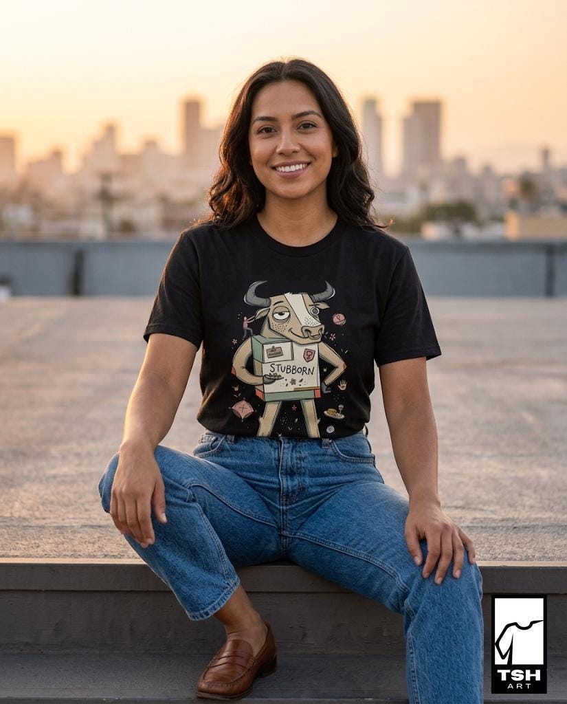 Taurus Zodiac Shirt | Bull Astrology Tee | Stubborn Zodiac T Shirt | Star Sign Graphic Tee | Earth Sign Shirt | Zodiac Birthday Gift