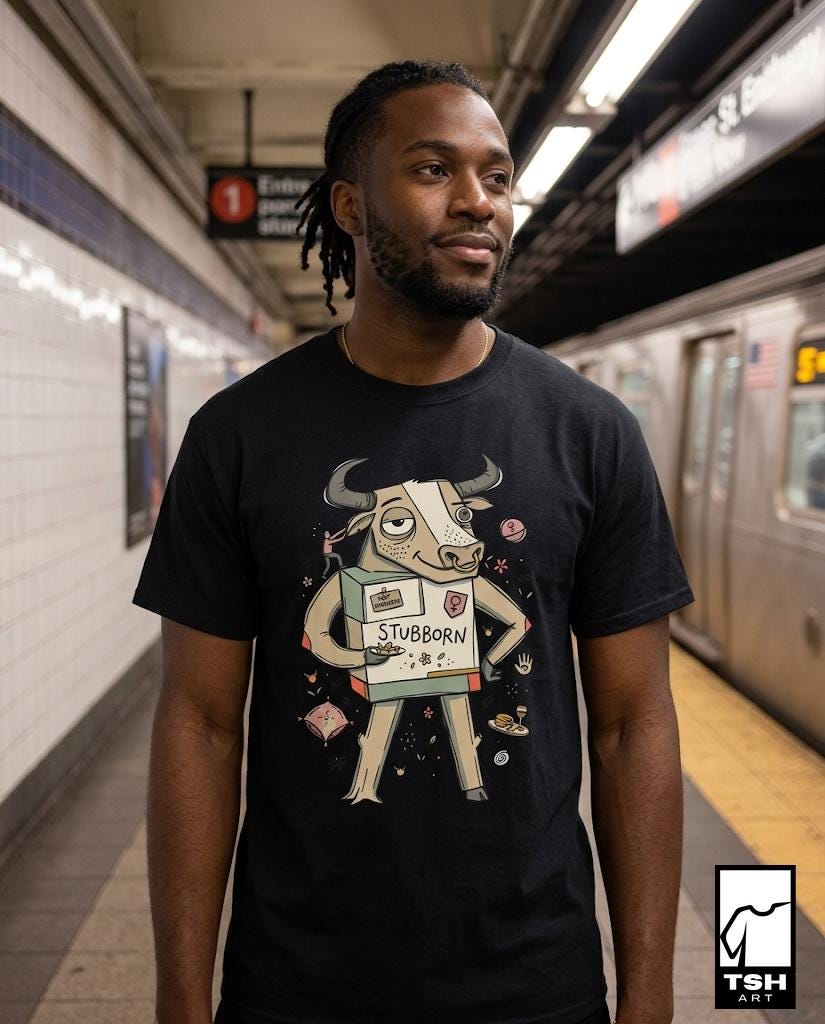 Taurus Zodiac Shirt | Bull Astrology Tee | Stubborn Zodiac T Shirt | Star Sign Graphic Tee | Earth Sign Shirt | Zodiac Birthday Gift