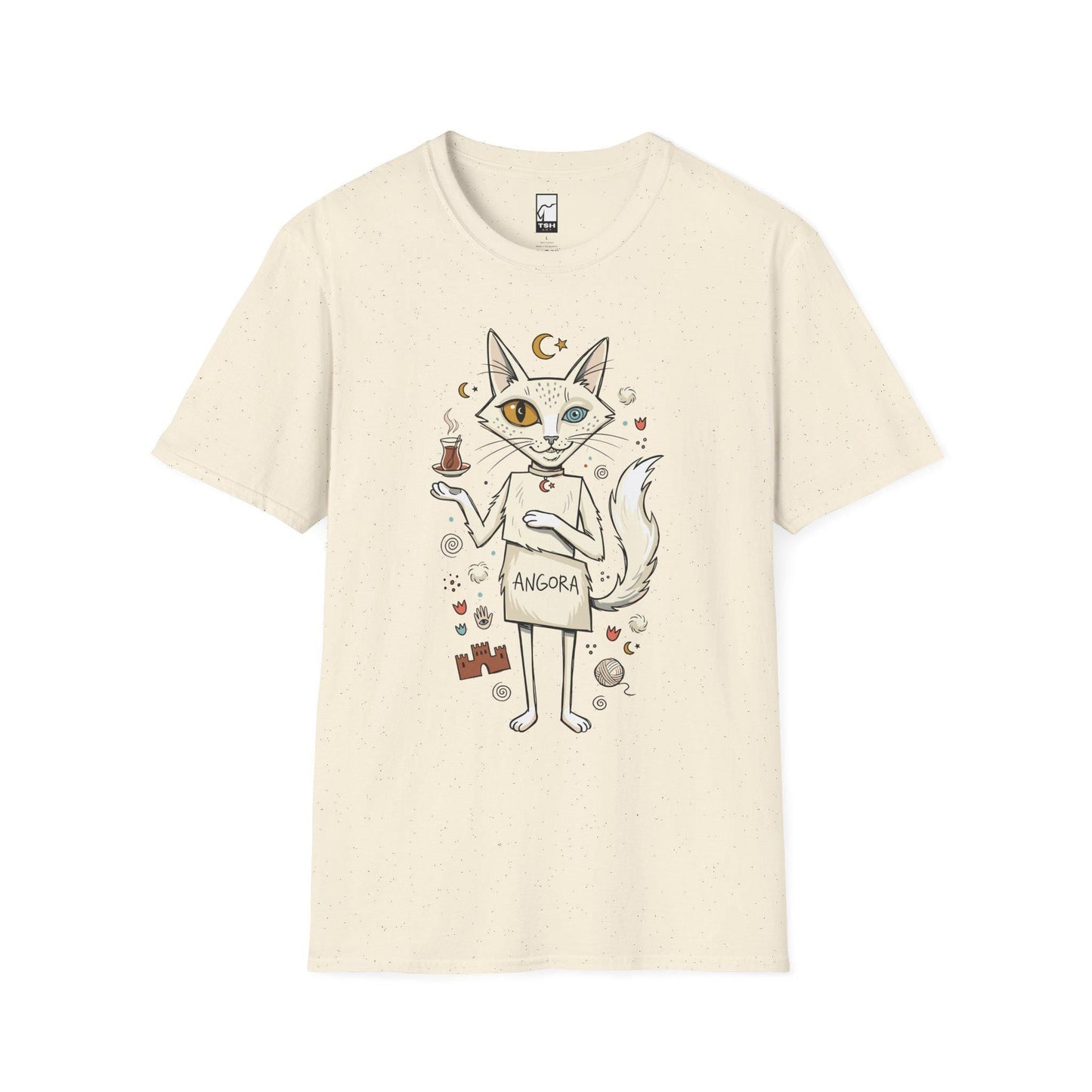 Turkish Angora Cat Tee | Ankara Cat Shirt | Funny White Cat T Shirt | Turkish Culture Graphic Tee | Fluffy Cat Shirt | Cat Lover Gift