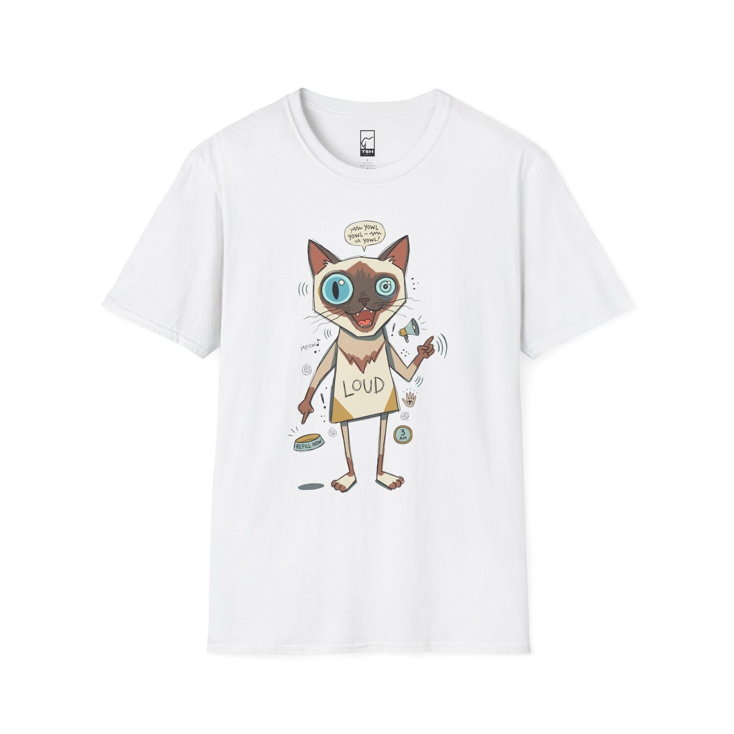 Loud Siamese Cat Shirt | Funny Talkative Cat Tee | Chatty Cat T Shirt | 3 AM Meow Graphic Tee | Vocal Kitty Shirt | Cat Lover Gift