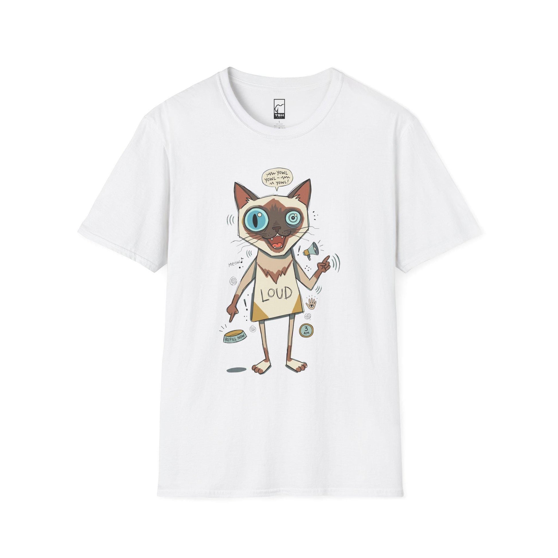 Loud Siamese Cat Shirt | Funny Talkative Cat Tee | Chatty Cat T Shirt | 3 AM Meow Graphic Tee | Vocal Kitty Shirt | Cat Lover Gift