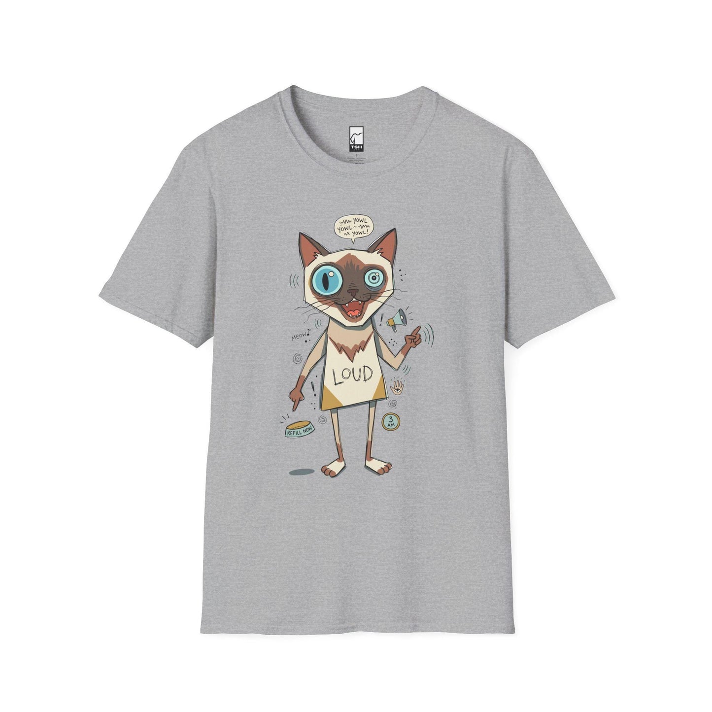 Loud Siamese Cat Shirt | Funny Talkative Cat Tee | Chatty Cat T Shirt | 3 AM Meow Graphic Tee | Vocal Kitty Shirt | Cat Lover Gift
