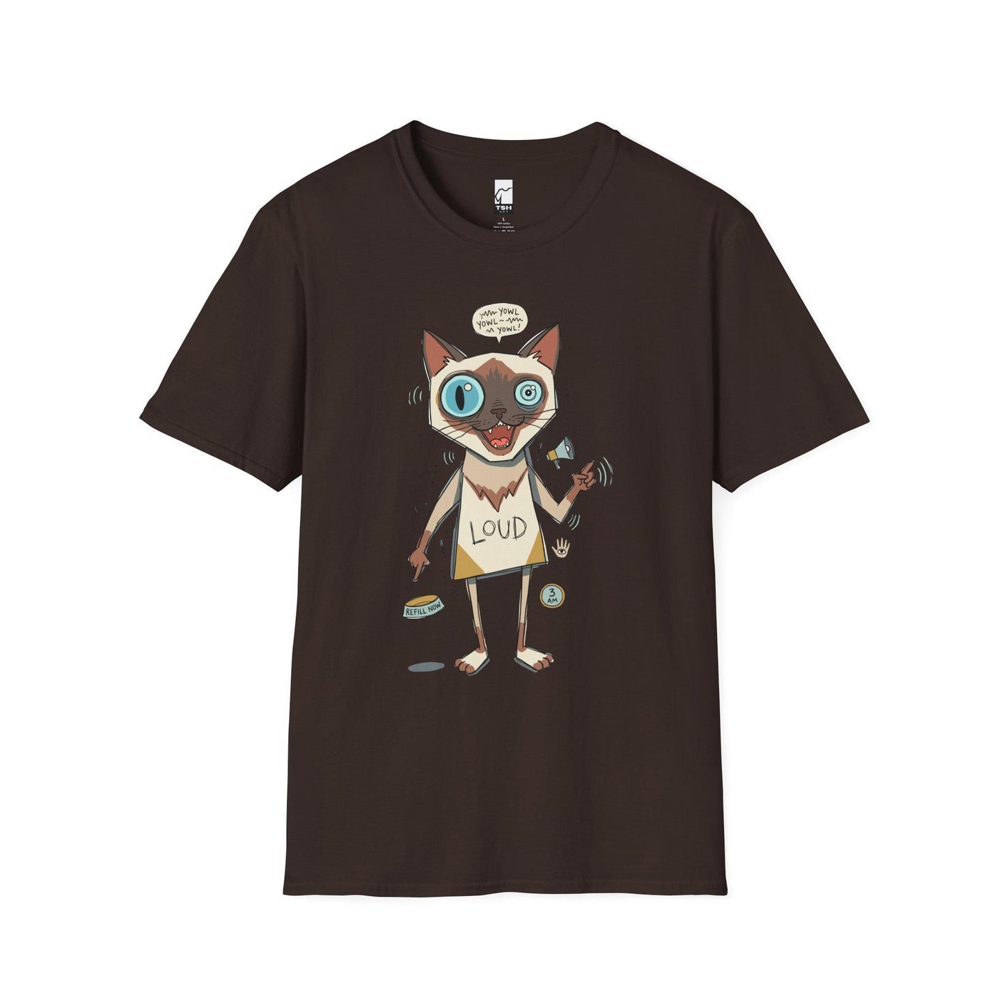 Loud Siamese Cat Shirt | Funny Talkative Cat Tee | Chatty Cat T Shirt | 3 AM Meow Graphic Tee | Vocal Kitty Shirt | Cat Lover Gift