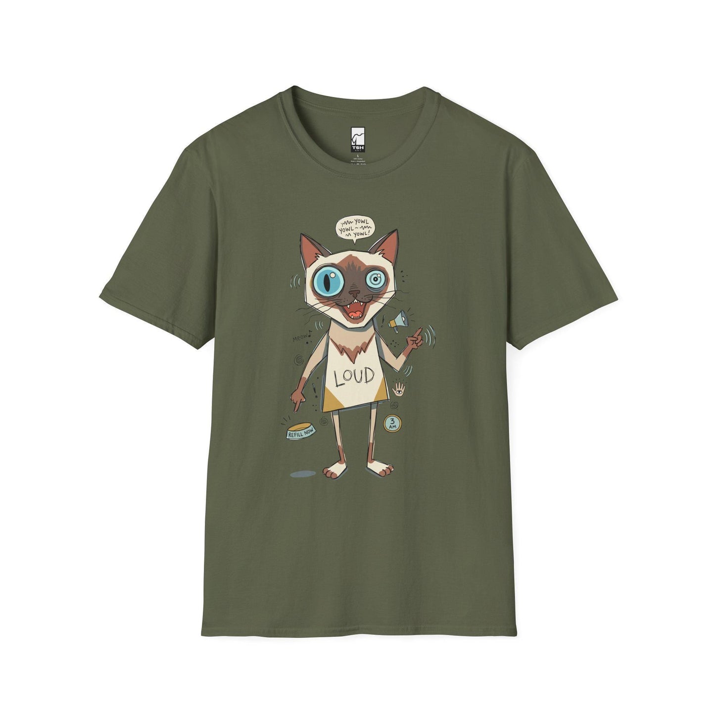 Loud Siamese Cat Shirt | Funny Talkative Cat Tee | Chatty Cat T Shirt | 3 AM Meow Graphic Tee | Vocal Kitty Shirt | Cat Lover Gift
