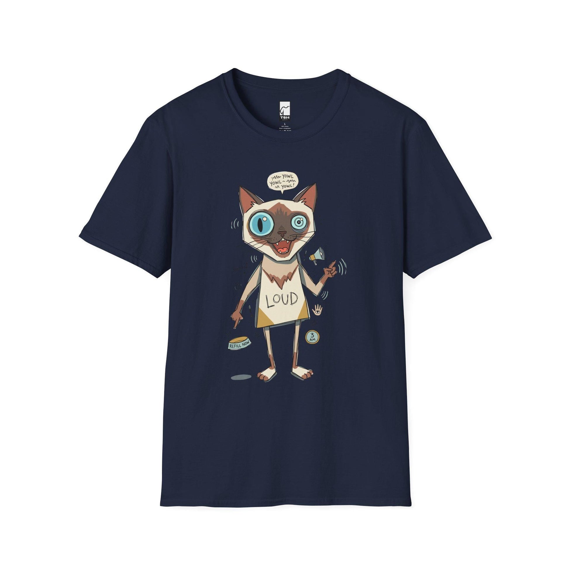Loud Siamese Cat Shirt | Funny Talkative Cat Tee | Chatty Cat T Shirt | 3 AM Meow Graphic Tee | Vocal Kitty Shirt | Cat Lover Gift