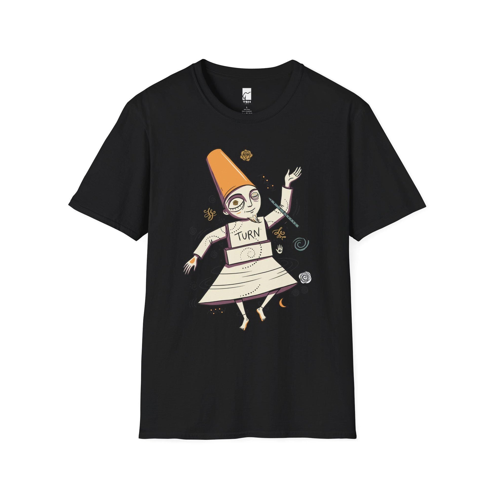 Whirling Dervish Shirt | Sufi Semazen Tee | Mevlana Rumi Graphic Tee | Turkish Culture T Shirt | Boho Spiritual Art Tee | Unisex Gift