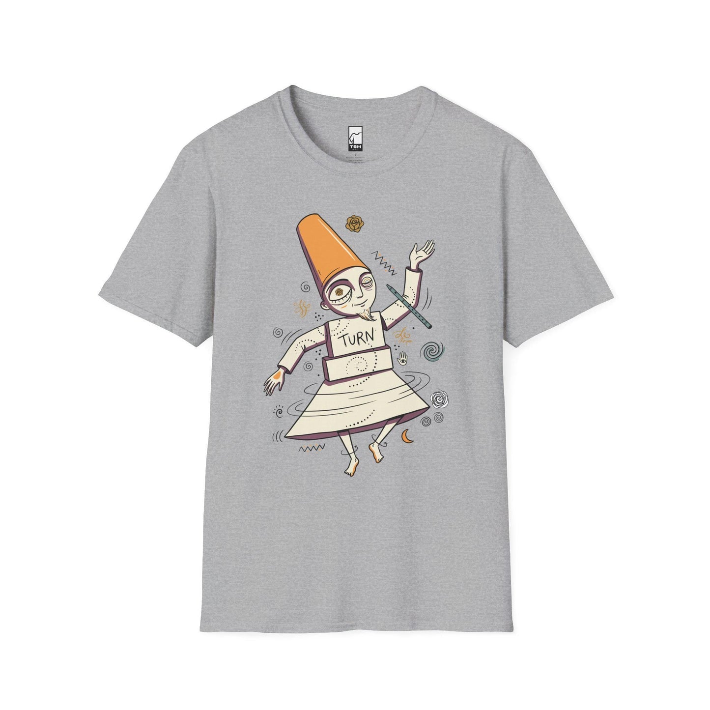 Whirling Dervish Shirt | Sufi Semazen Tee | Mevlana Rumi Graphic Tee | Turkish Culture T Shirt | Boho Spiritual Art Tee | Unisex Gift