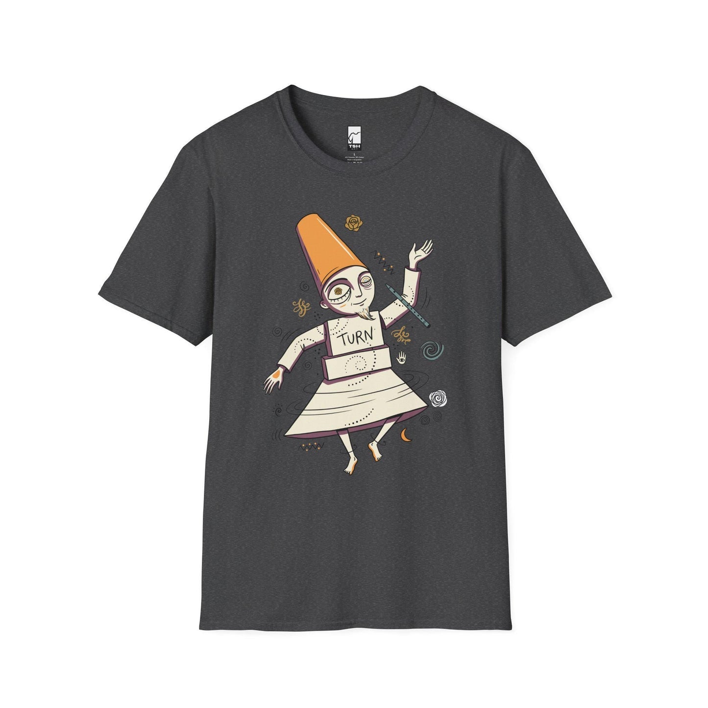 Whirling Dervish Shirt | Sufi Semazen Tee | Mevlana Rumi Graphic Tee | Turkish Culture T Shirt | Boho Spiritual Art Tee | Unisex Gift