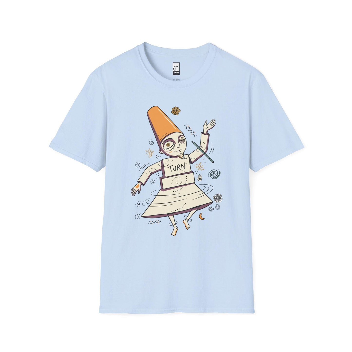 Whirling Dervish Shirt | Sufi Semazen Tee | Mevlana Rumi Graphic Tee | Turkish Culture T Shirt | Boho Spiritual Art Tee | Unisex Gift