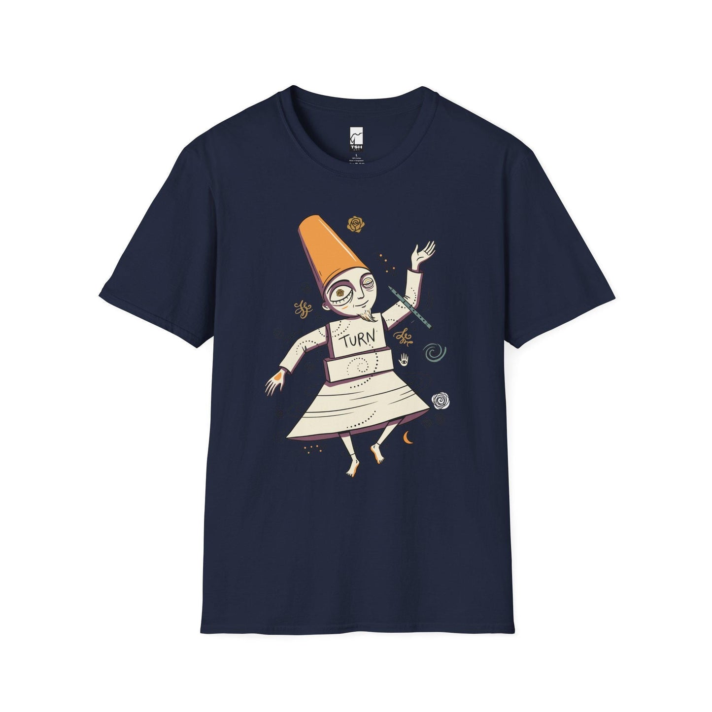 Whirling Dervish Shirt | Sufi Semazen Tee | Mevlana Rumi Graphic Tee | Turkish Culture T Shirt | Boho Spiritual Art Tee | Unisex Gift