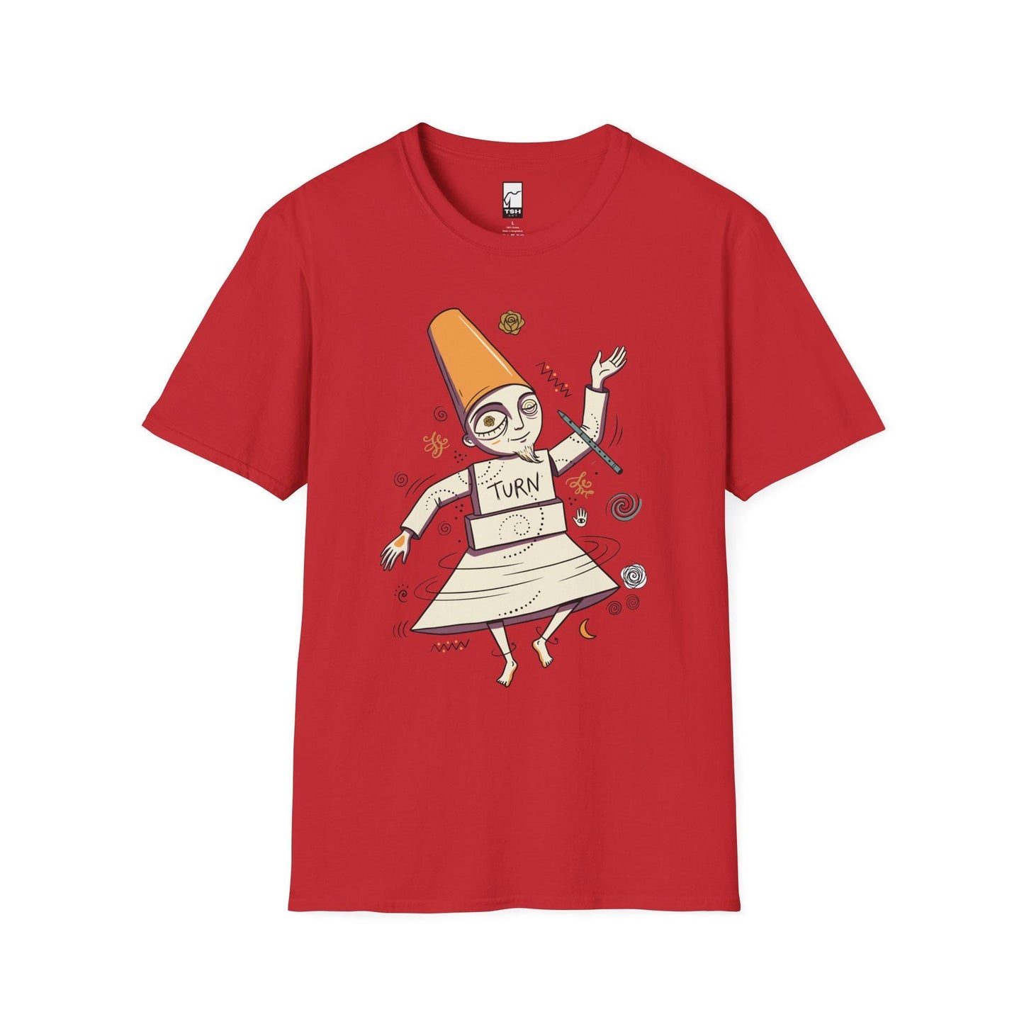 Whirling Dervish Shirt | Sufi Semazen Tee | Mevlana Rumi Graphic Tee | Turkish Culture T Shirt | Boho Spiritual Art Tee | Unisex Gift