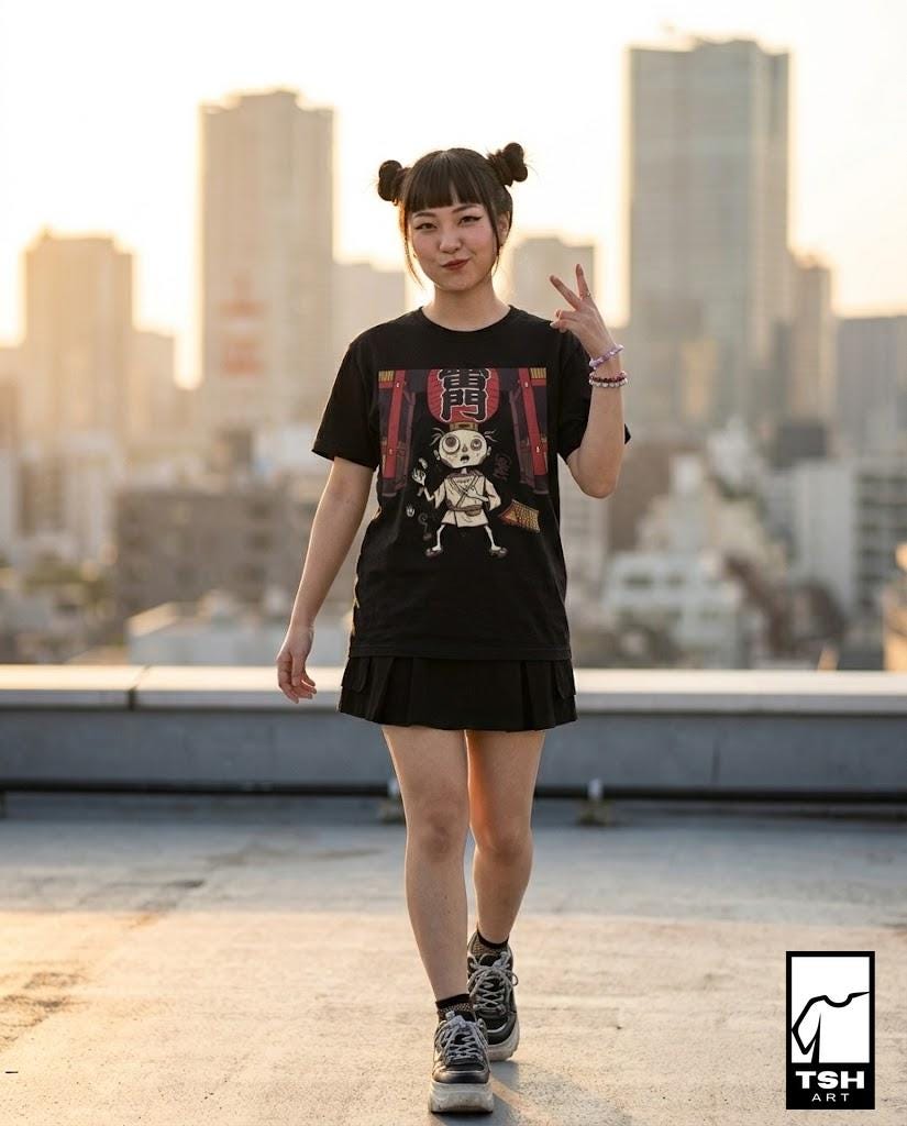Tokyo Shirt | Japanese Lantern Tee | Quirky Japan T Shirt | Tokyo Culture Graphic Tee | Anime Style Shirt | Japan Lover Gift