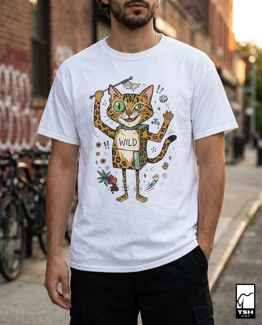 Bengal Cat Shirt | Funny Cat Lover Tee | Zoomies Cat T Shirt | Mischievous Kitty Graphic Tee | Chaotic Cat Shirt | Cat Lover Gift