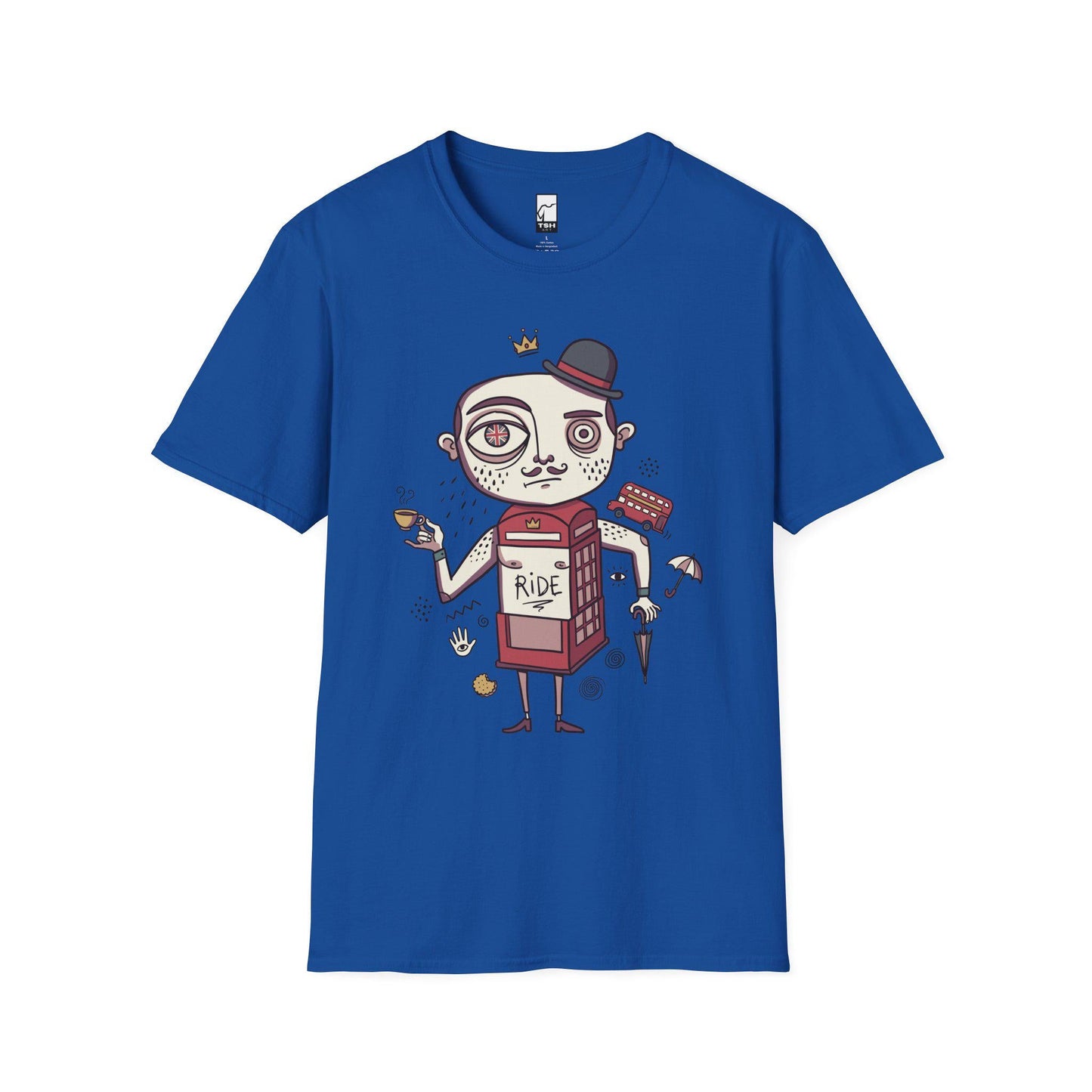 London Shirt | British Gentleman Tee | Funny UK T Shirt | Phone Box Graphic Tee | England Travel Shirt | London Lover Gift