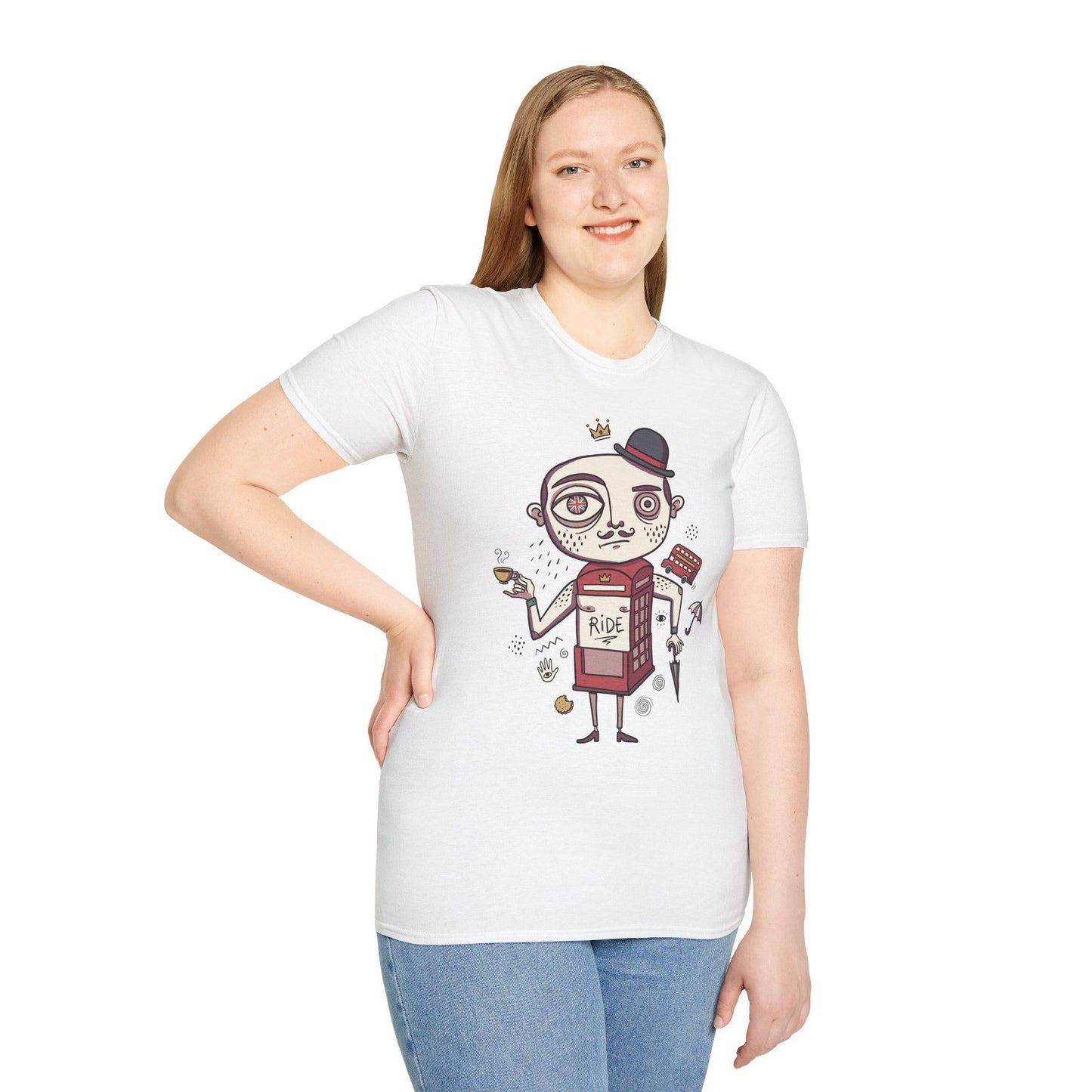 London Shirt | British Gentleman Tee | Funny UK T Shirt | Phone Box Graphic Tee | England Travel Shirt | London Lover Gift