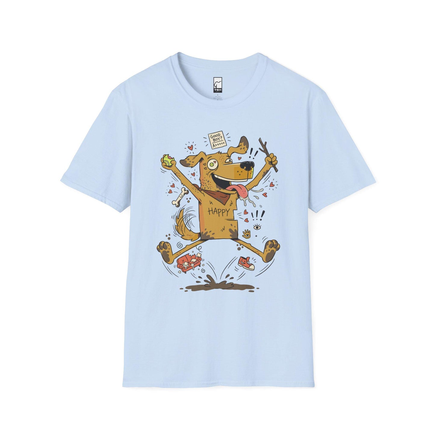 Funny Dog Mom Shirt | Good Boy Puppy Tee | Excited Zoomies Graphic Tee | Dog Dad Lover T Shirt | Cute Happy Dog Tee | Unisex Gift