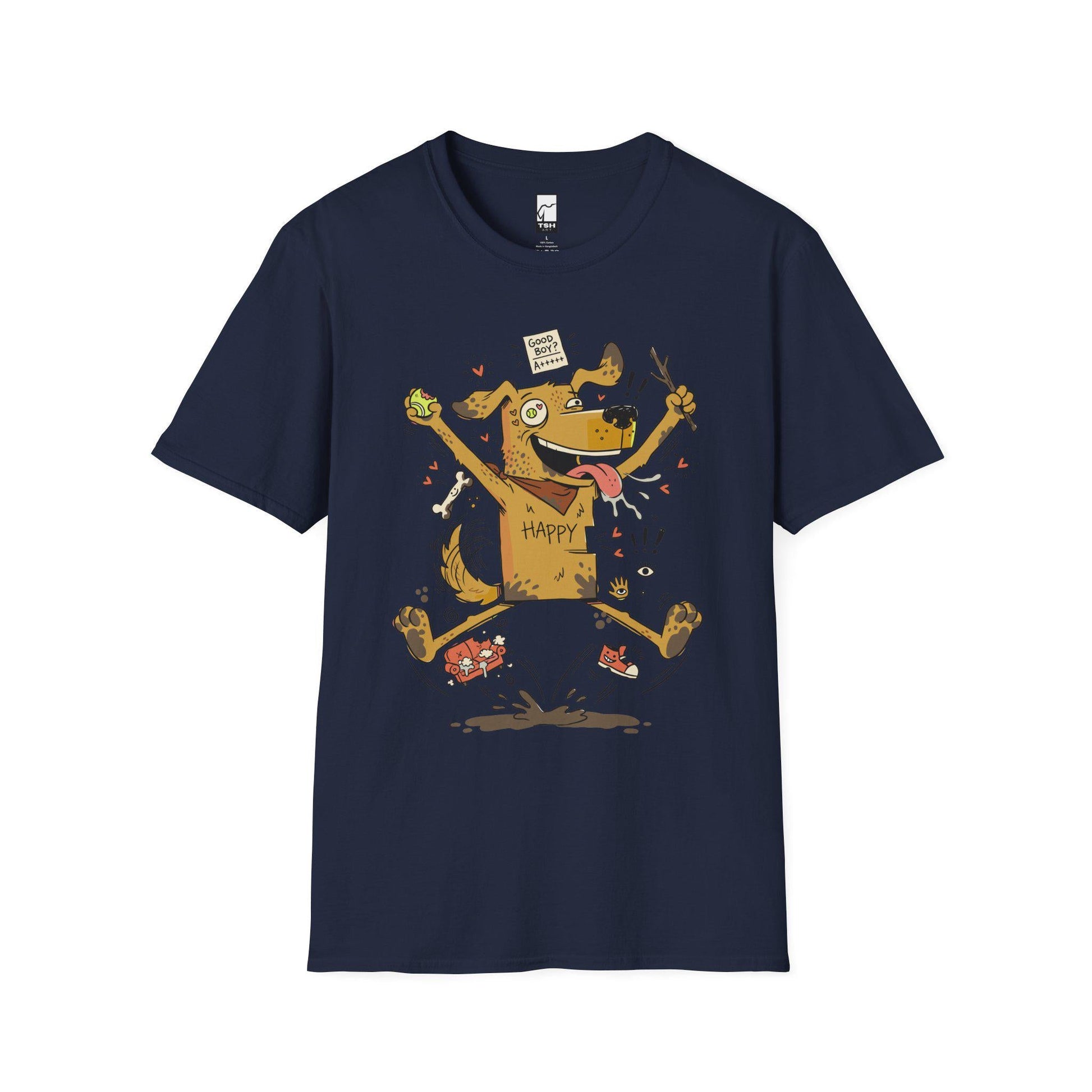 Funny Dog Mom Shirt | Good Boy Puppy Tee | Excited Zoomies Graphic Tee | Dog Dad Lover T Shirt | Cute Happy Dog Tee | Unisex Gift