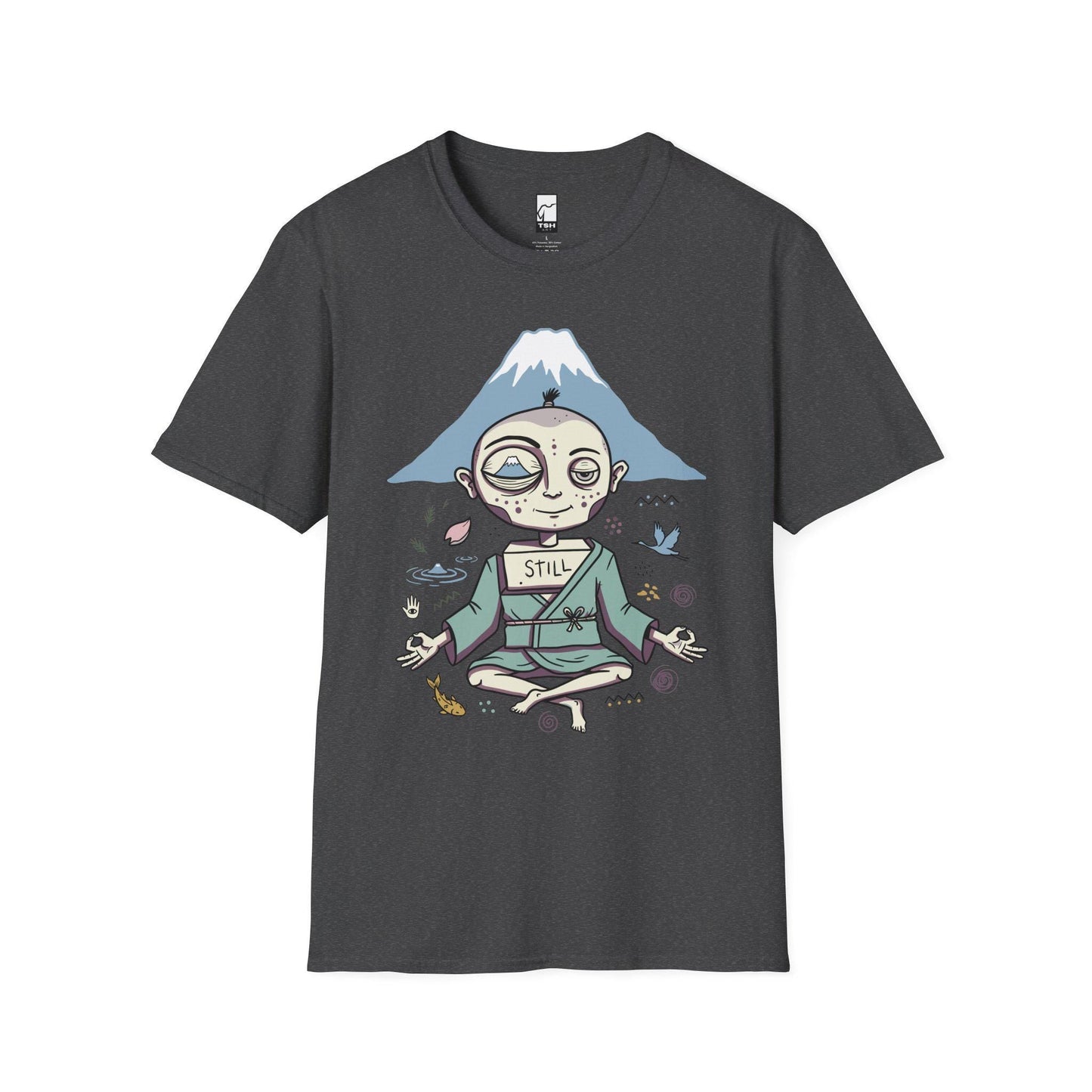 Zen Meditation Shirt | Mount Fuji Tee | Funny Japan Graphic Tee | Japanese Art T Shirt | Mindfulness Travel Tee | Unisex Gift