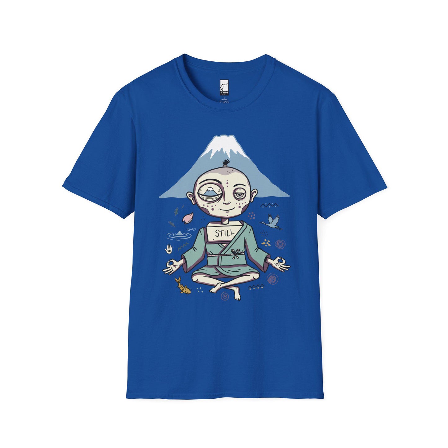 Zen Meditation Shirt | Mount Fuji Tee | Funny Japan Graphic Tee | Japanese Art T Shirt | Mindfulness Travel Tee | Unisex Gift