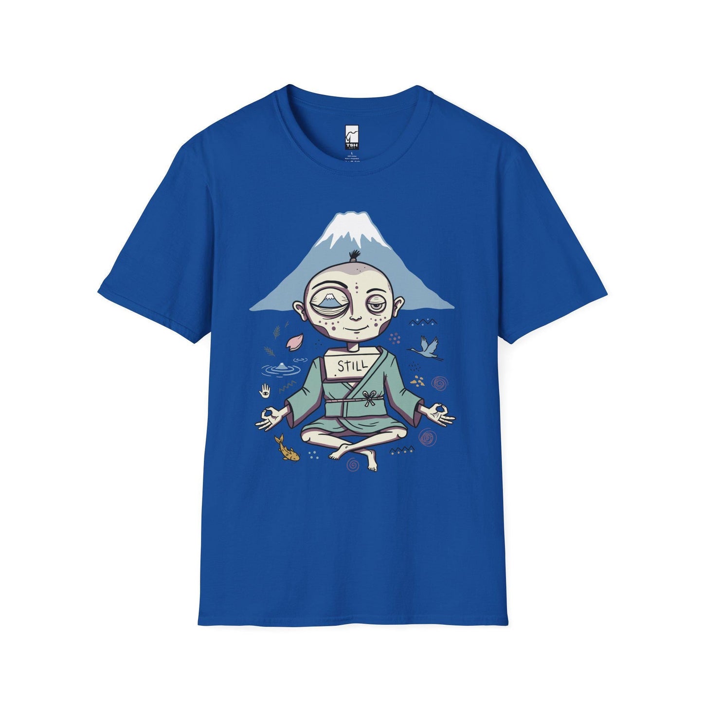 Zen Meditation Shirt | Mount Fuji Tee | Funny Japan Graphic Tee | Japanese Art T Shirt | Mindfulness Travel Tee | Unisex Gift